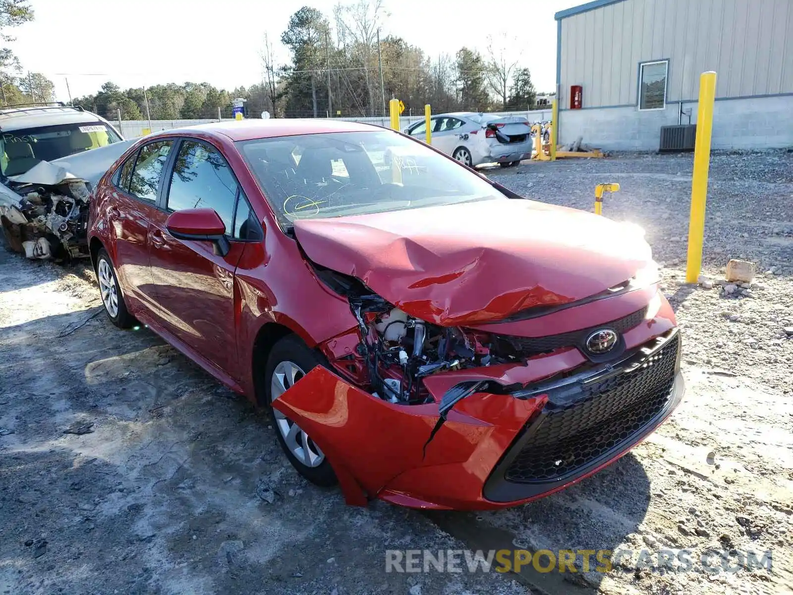 1 Photograph of a damaged car JTDEPMAE5MJ137454 TOYOTA COROLLA 2021