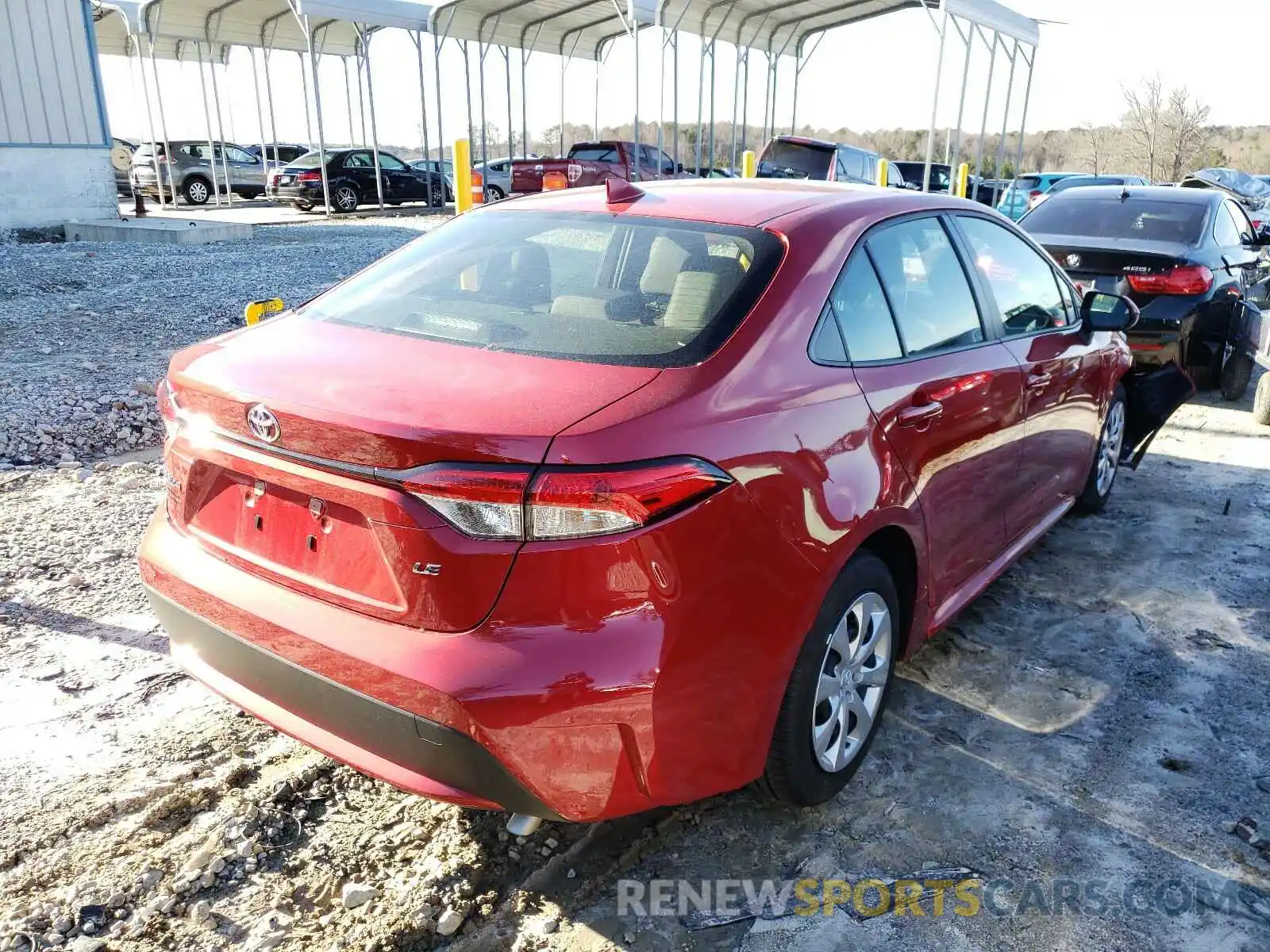 4 Photograph of a damaged car JTDEPMAE5MJ137454 TOYOTA COROLLA 2021