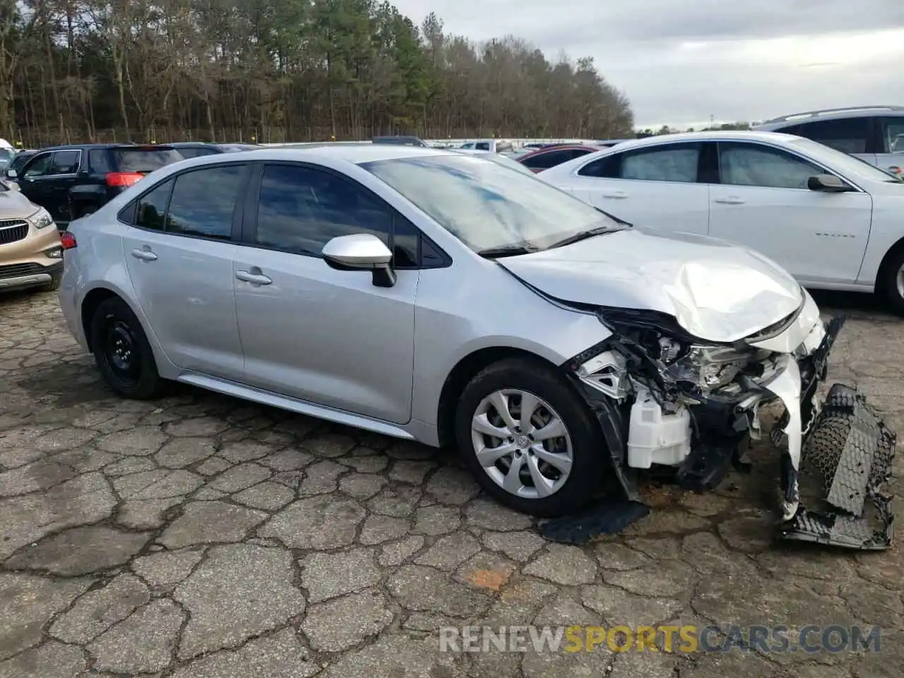 4 Photograph of a damaged car JTDEPMAE5MJ137471 TOYOTA COROLLA 2021