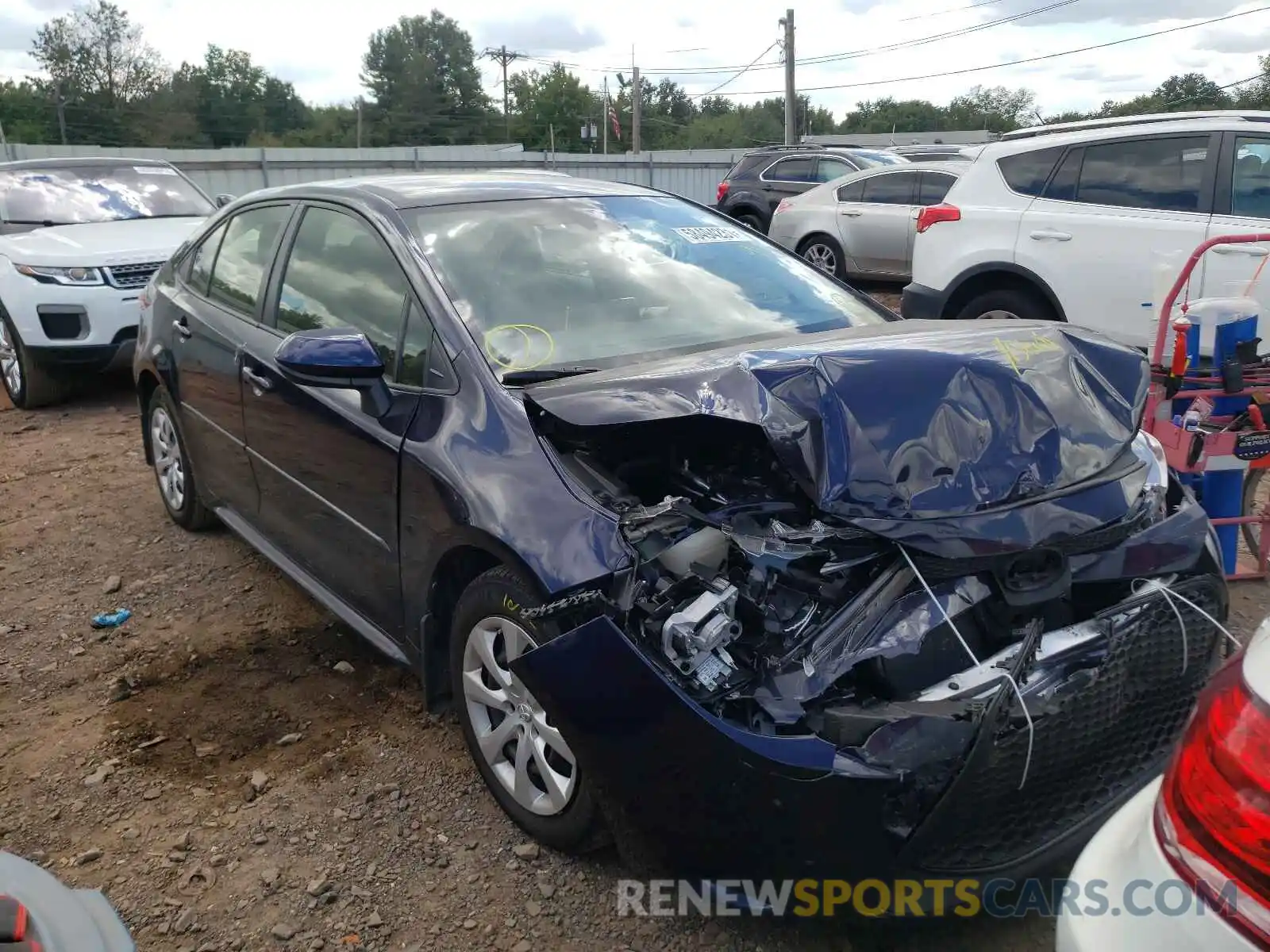 1 Photograph of a damaged car JTDEPMAE5MJ138362 TOYOTA COROLLA 2021