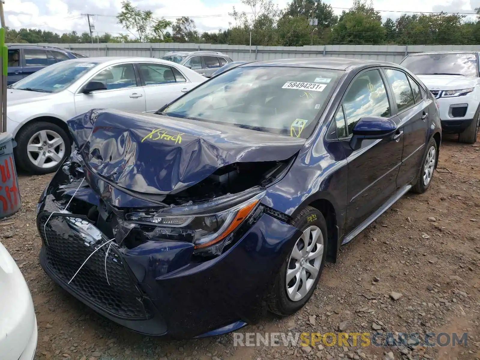 2 Photograph of a damaged car JTDEPMAE5MJ138362 TOYOTA COROLLA 2021