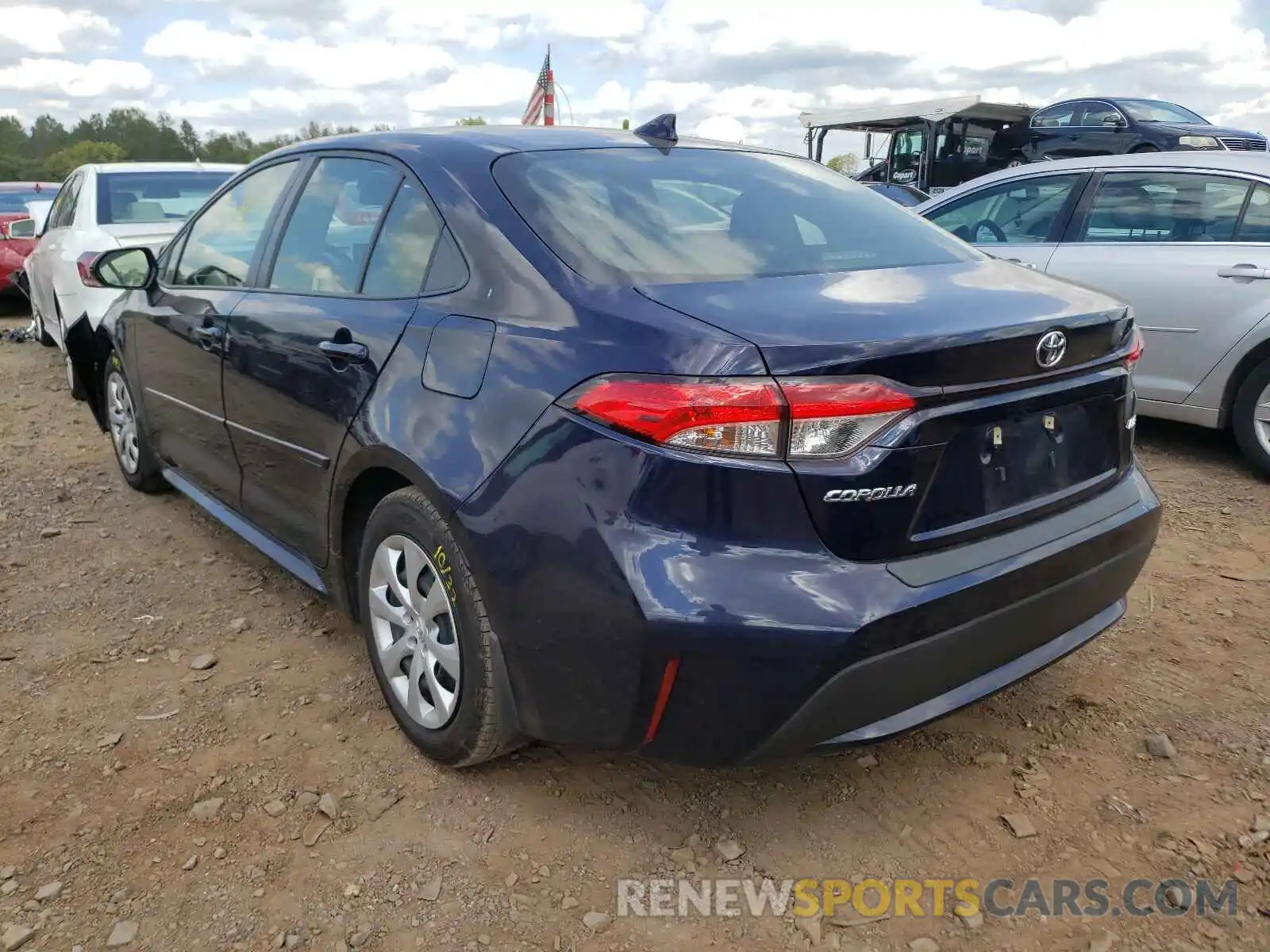 3 Photograph of a damaged car JTDEPMAE5MJ138362 TOYOTA COROLLA 2021