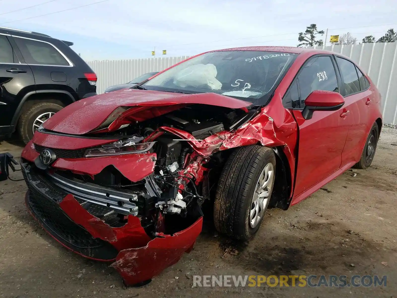 2 Photograph of a damaged car JTDEPMAE5MJ139883 TOYOTA COROLLA 2021