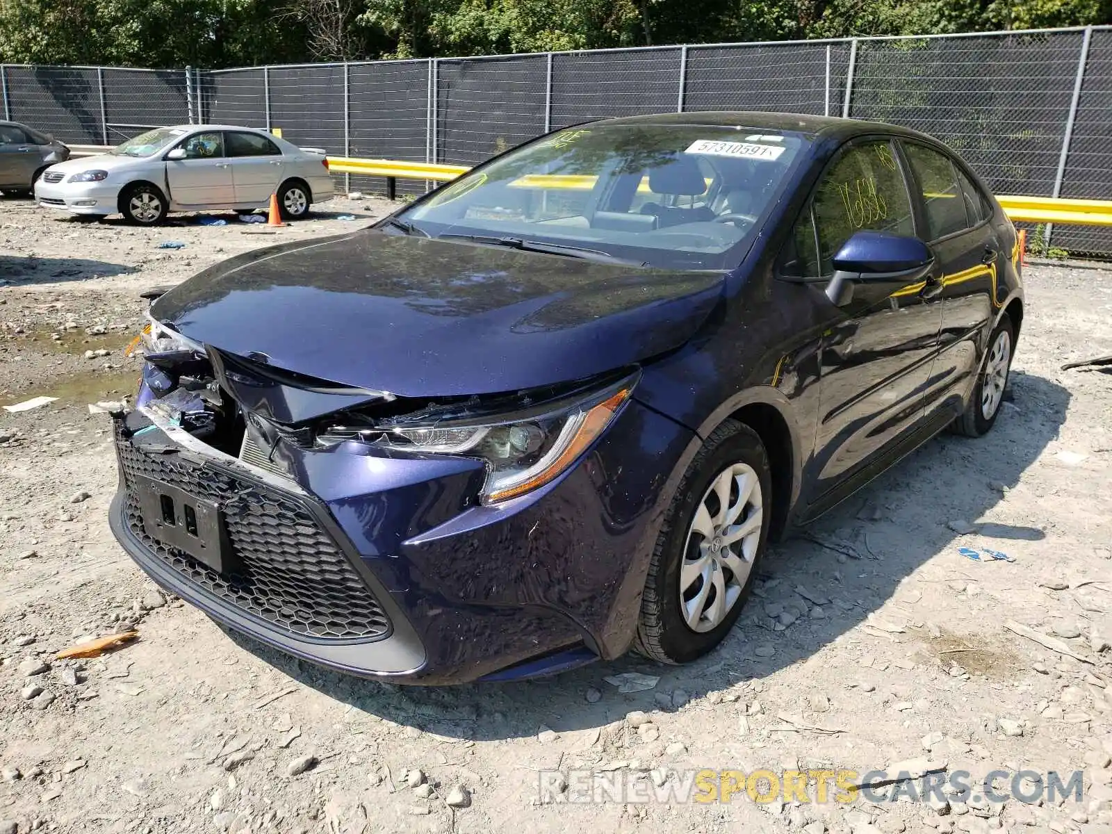 2 Photograph of a damaged car JTDEPMAE5MJ140757 TOYOTA COROLLA 2021