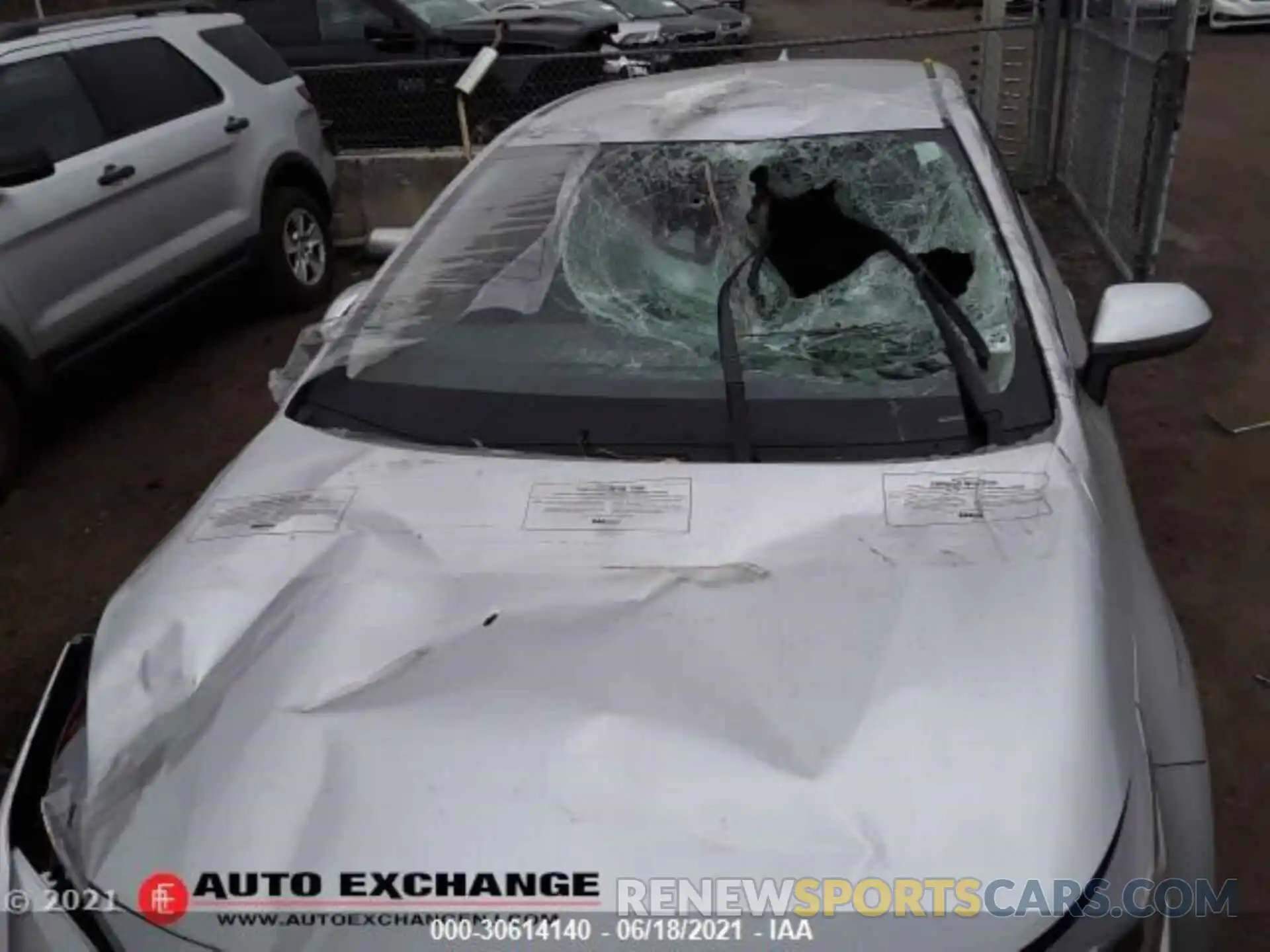 1 Photograph of a damaged car JTDEPMAE5MJ140869 TOYOTA COROLLA 2021