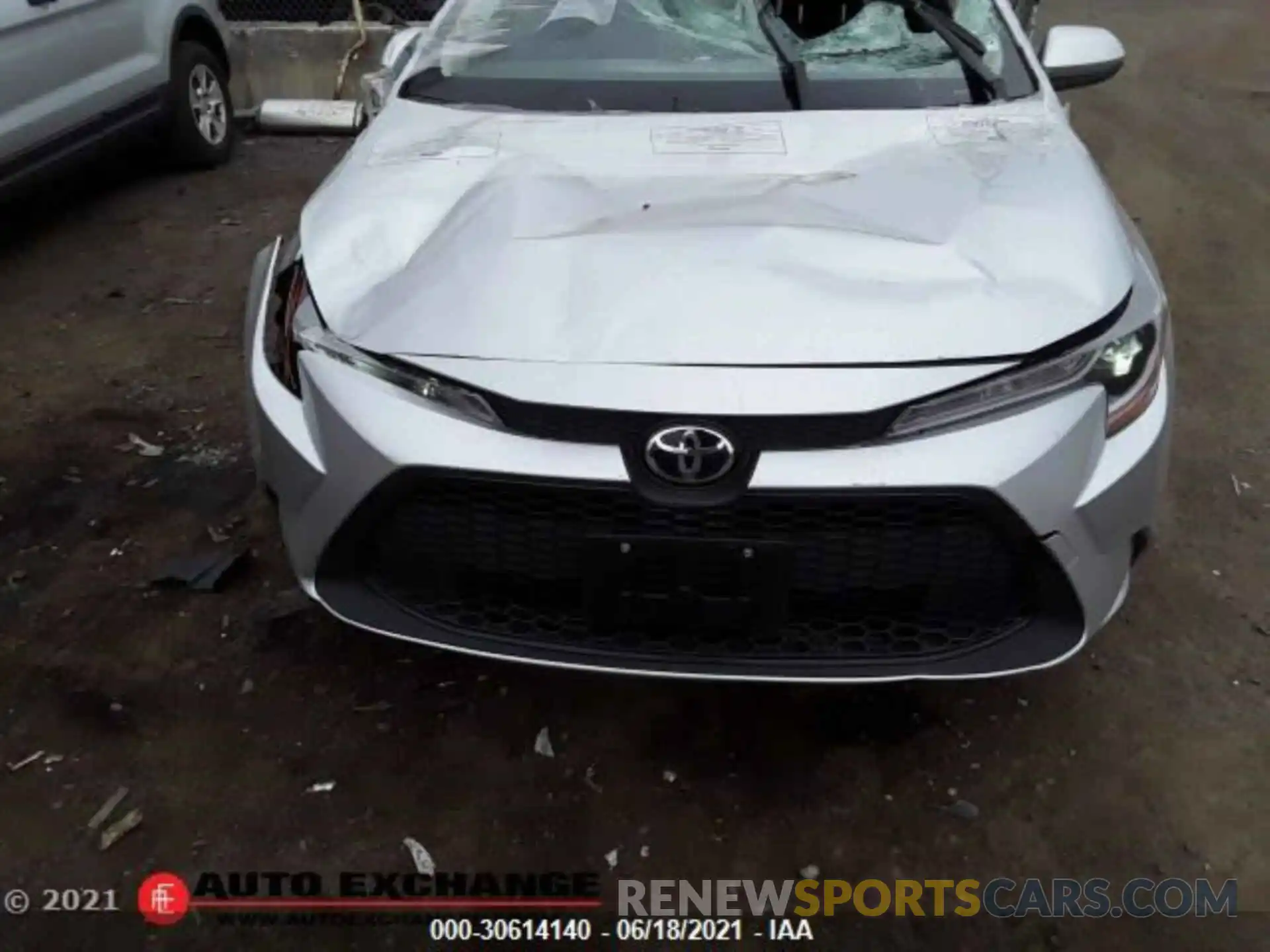 3 Photograph of a damaged car JTDEPMAE5MJ140869 TOYOTA COROLLA 2021