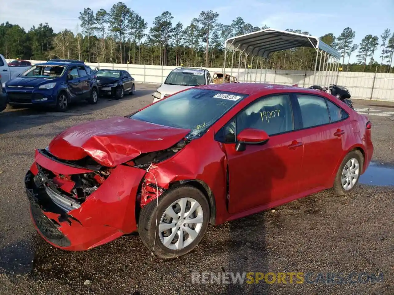 2 Photograph of a damaged car JTDEPMAE5MJ140967 TOYOTA COROLLA 2021