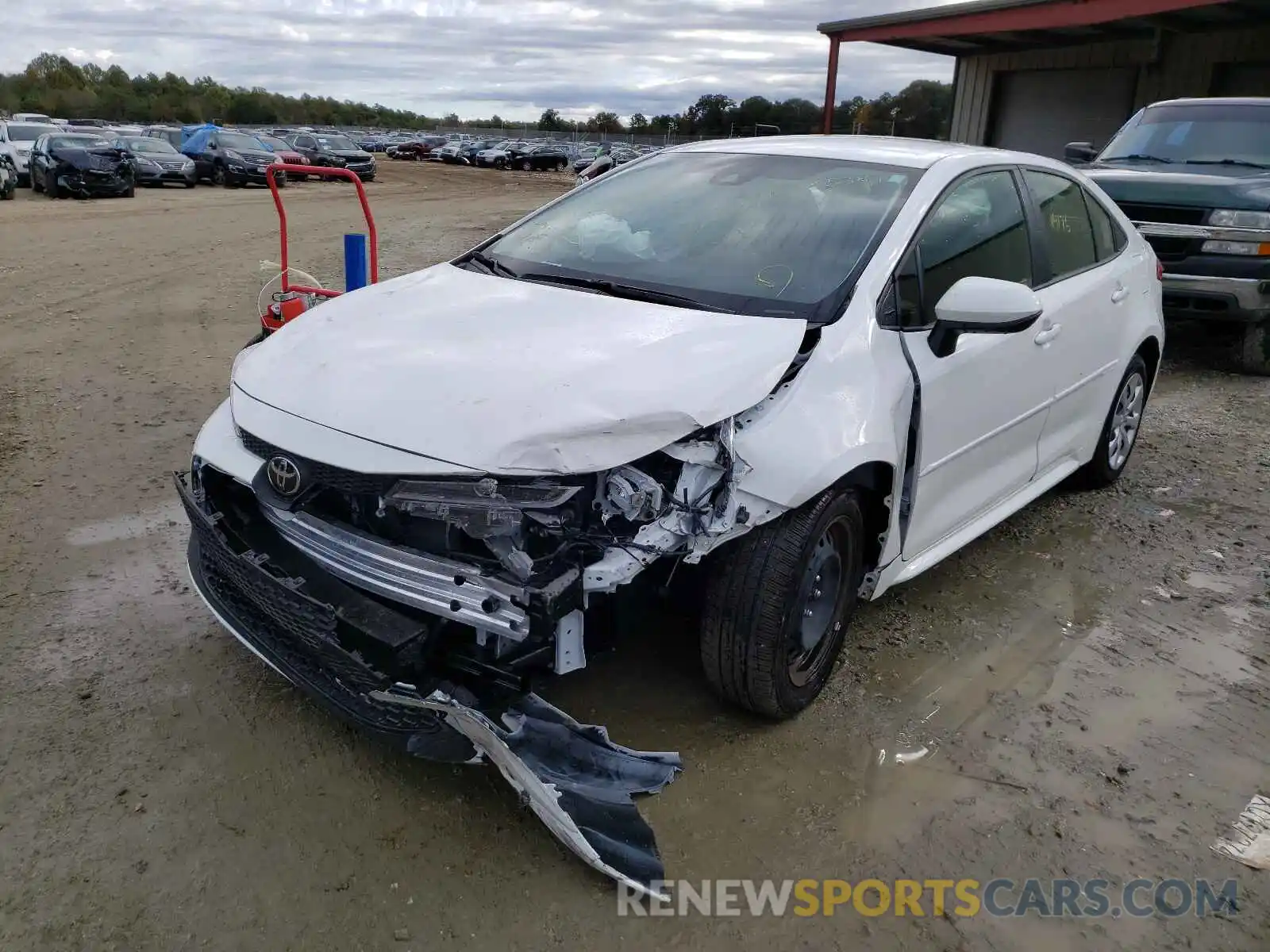 2 Photograph of a damaged car JTDEPMAE5MJ141293 TOYOTA COROLLA 2021