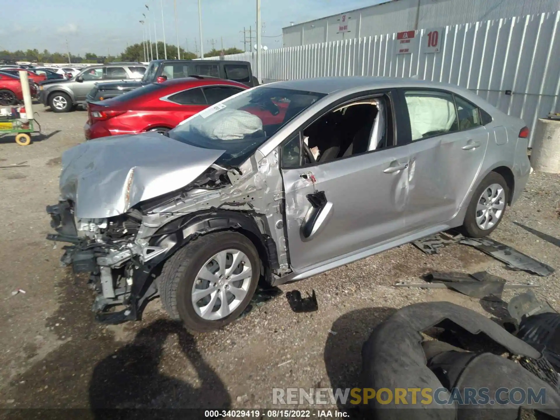 2 Photograph of a damaged car JTDEPMAE5MJ141696 TOYOTA COROLLA 2021