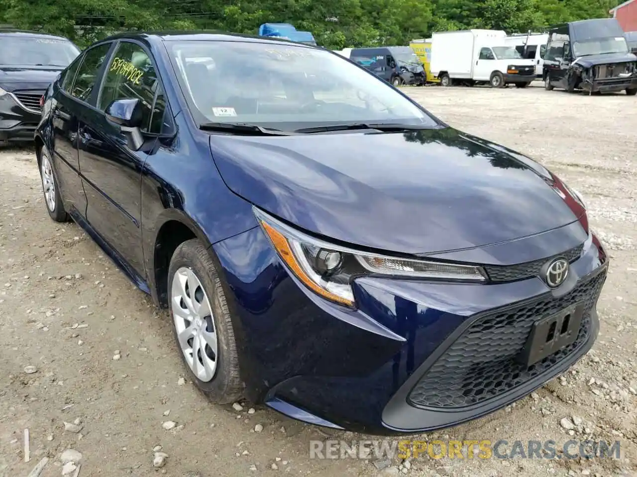 1 Photograph of a damaged car JTDEPMAE5MJ141830 TOYOTA COROLLA 2021