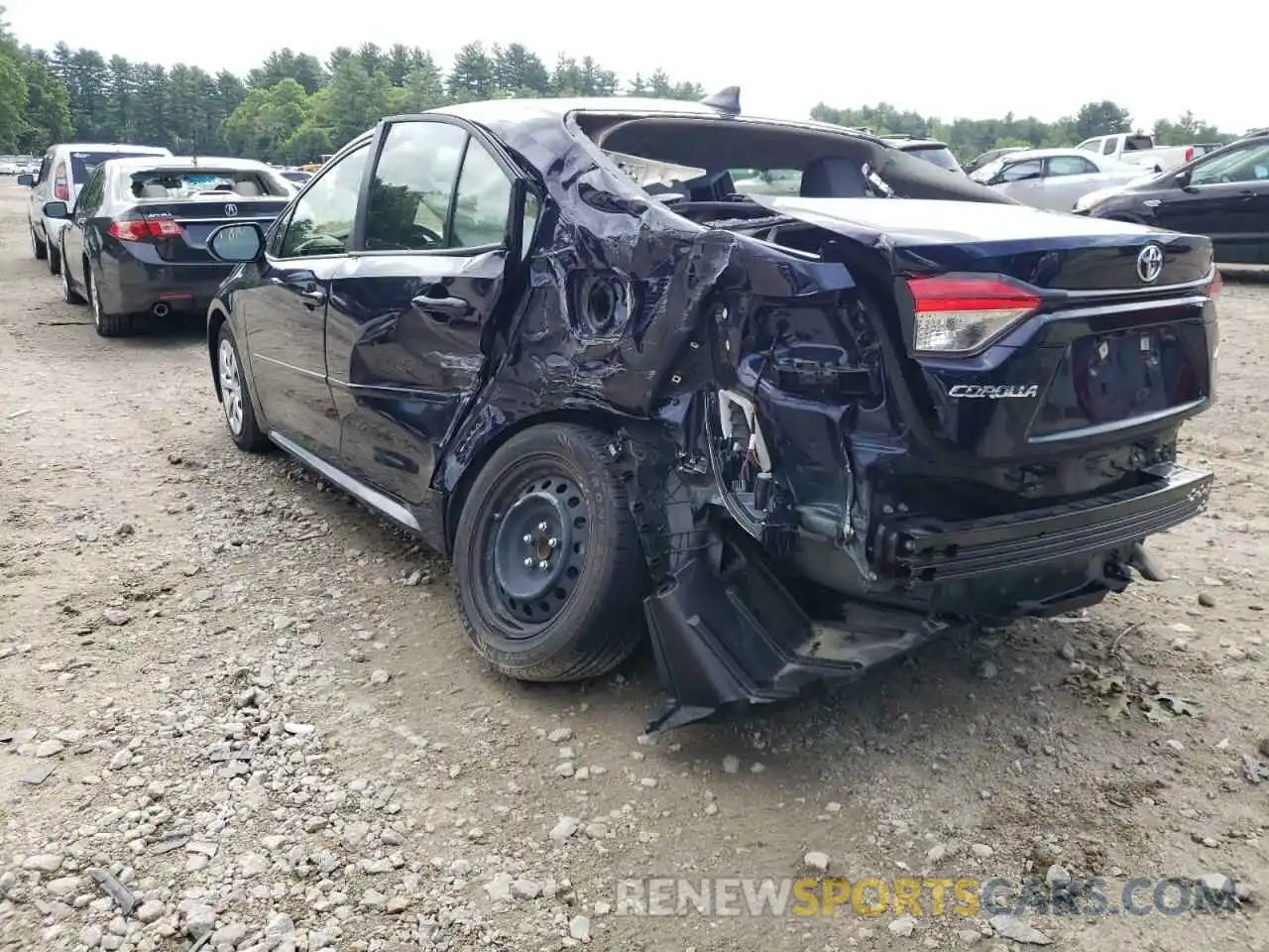 3 Photograph of a damaged car JTDEPMAE5MJ141830 TOYOTA COROLLA 2021