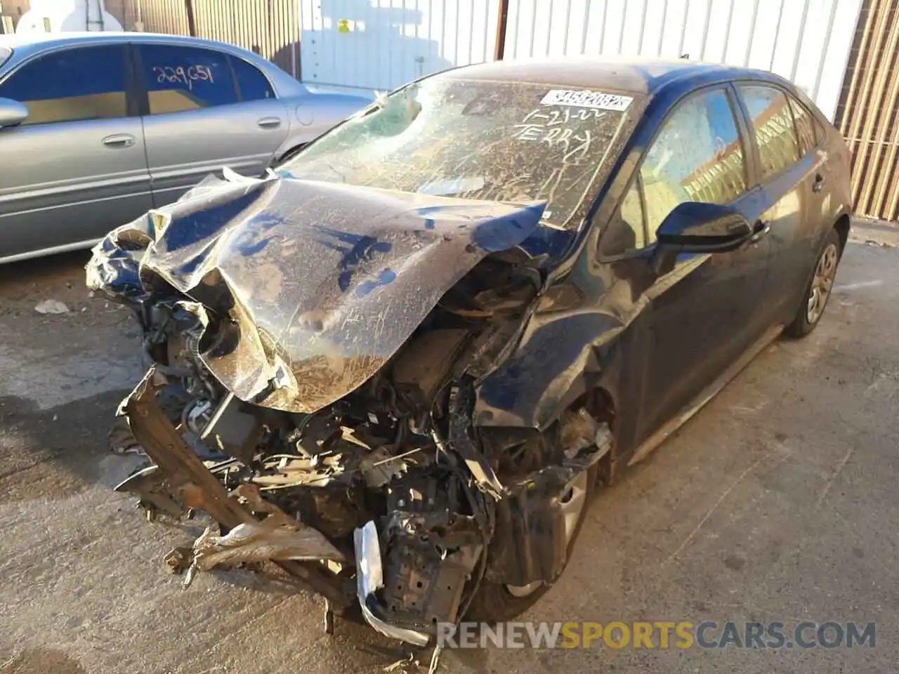 2 Photograph of a damaged car JTDEPMAE5MJ142251 TOYOTA COROLLA 2021