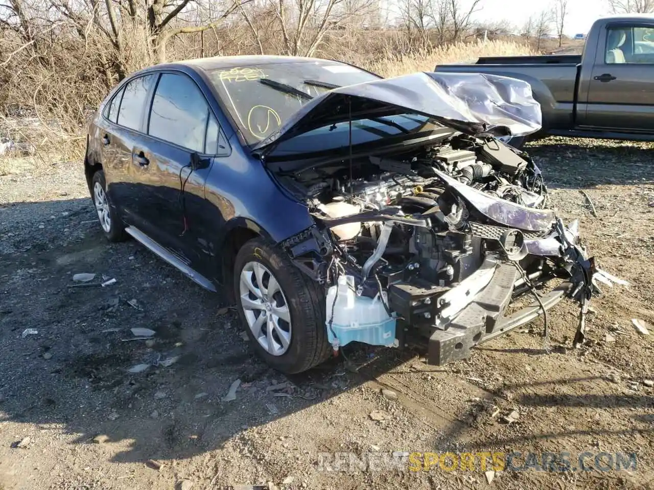 1 Photograph of a damaged car JTDEPMAE5MJ142346 TOYOTA COROLLA 2021