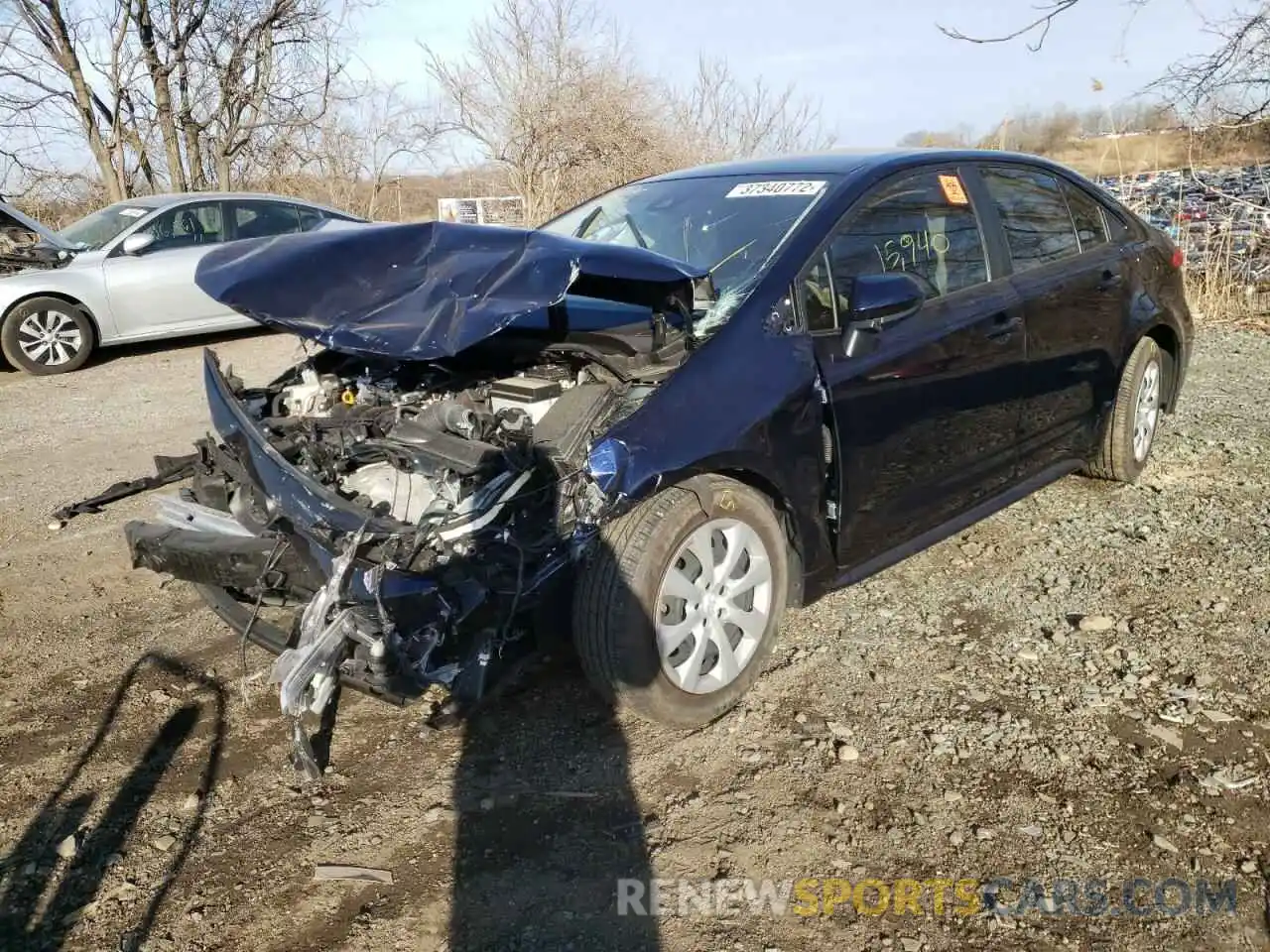 2 Photograph of a damaged car JTDEPMAE5MJ142346 TOYOTA COROLLA 2021