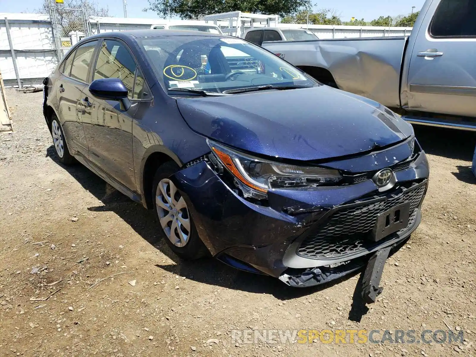 1 Photograph of a damaged car JTDEPMAE5MJ142864 TOYOTA COROLLA 2021