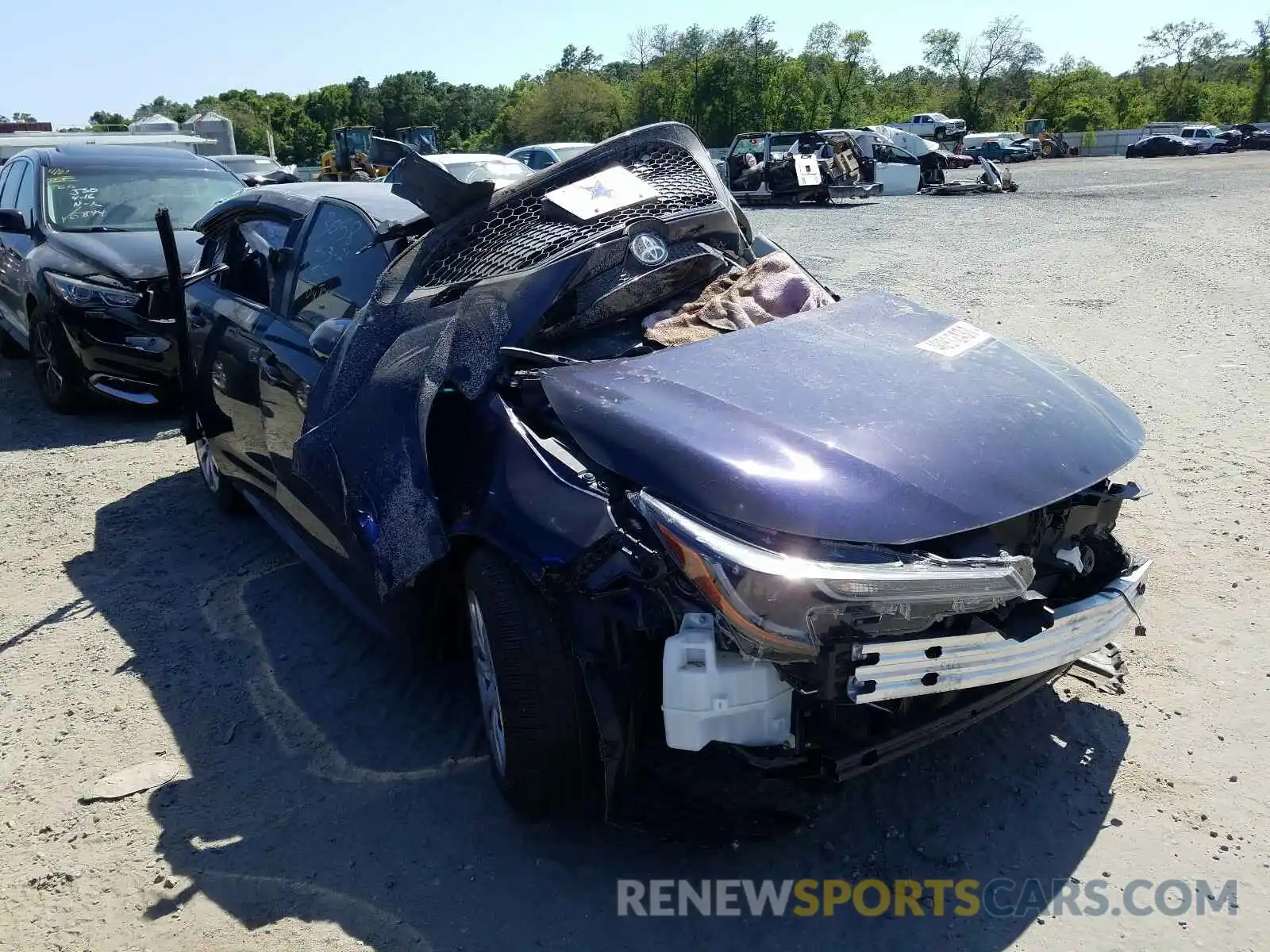 1 Photograph of a damaged car JTDEPMAE5MJ143027 TOYOTA COROLLA 2021