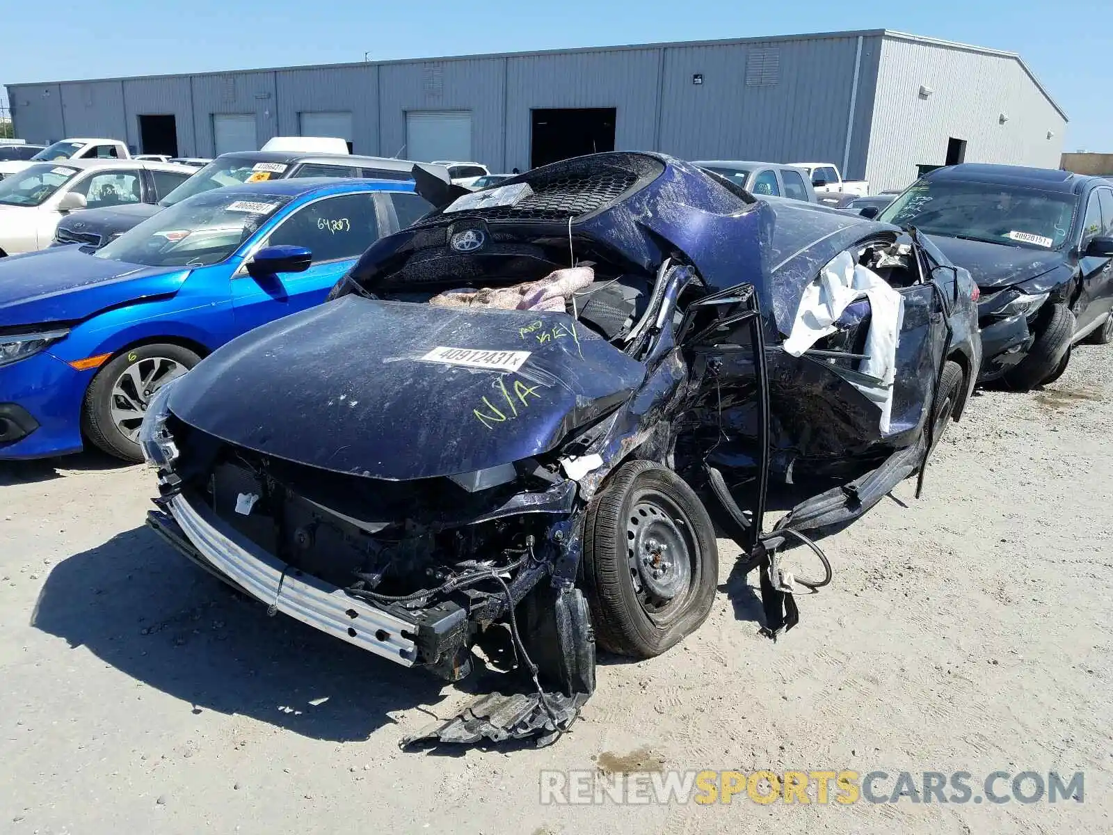 2 Photograph of a damaged car JTDEPMAE5MJ143027 TOYOTA COROLLA 2021