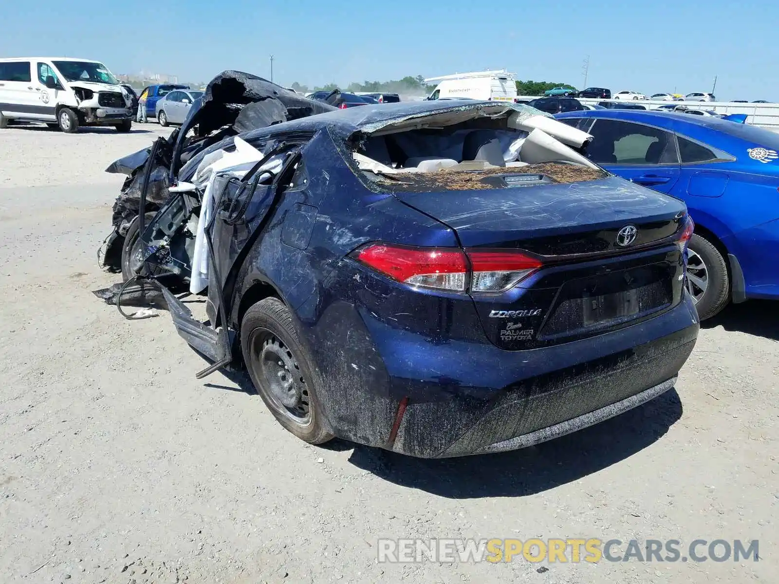 3 Photograph of a damaged car JTDEPMAE5MJ143027 TOYOTA COROLLA 2021