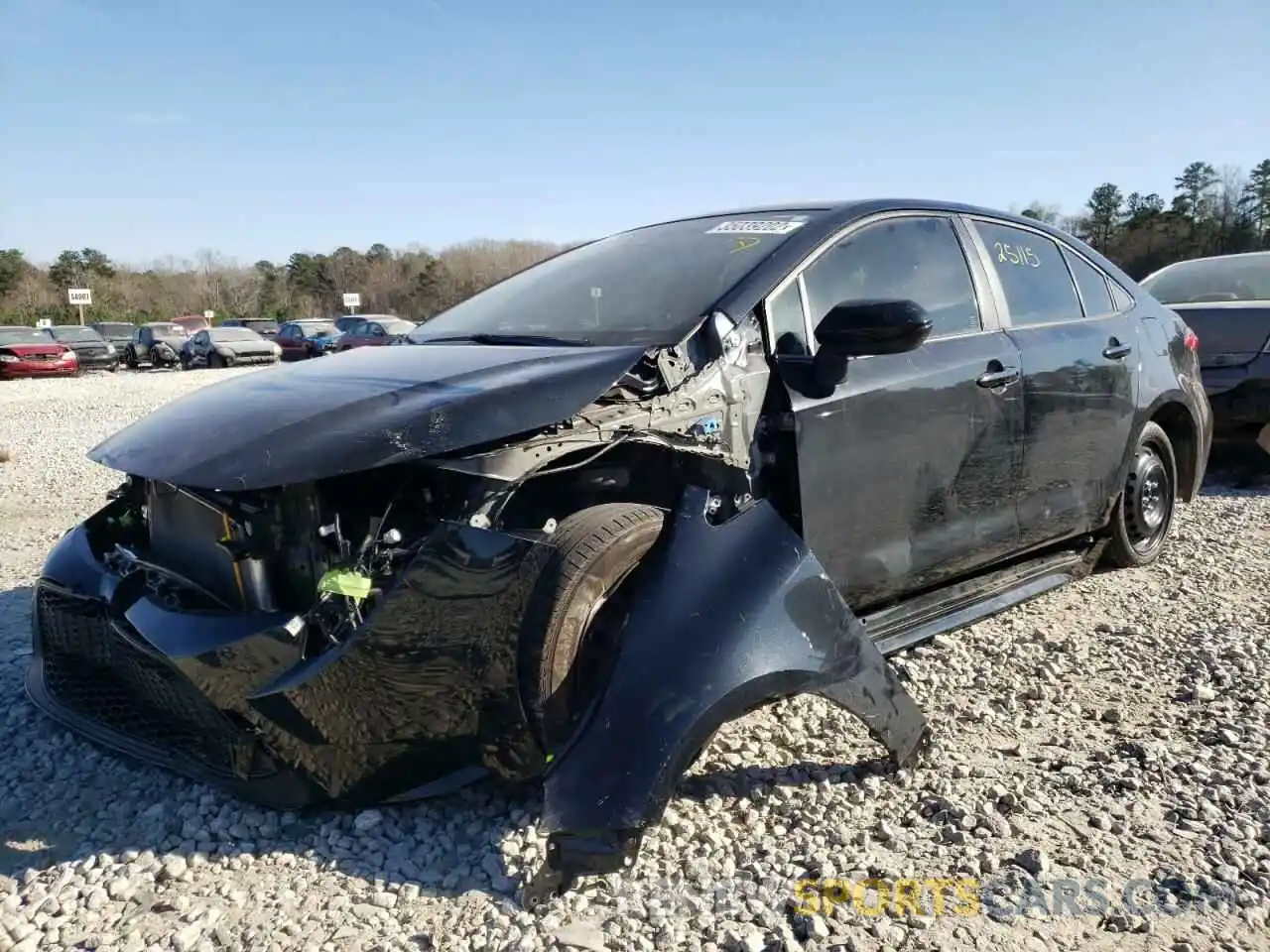 2 Photograph of a damaged car JTDEPMAE5MJ143058 TOYOTA COROLLA 2021