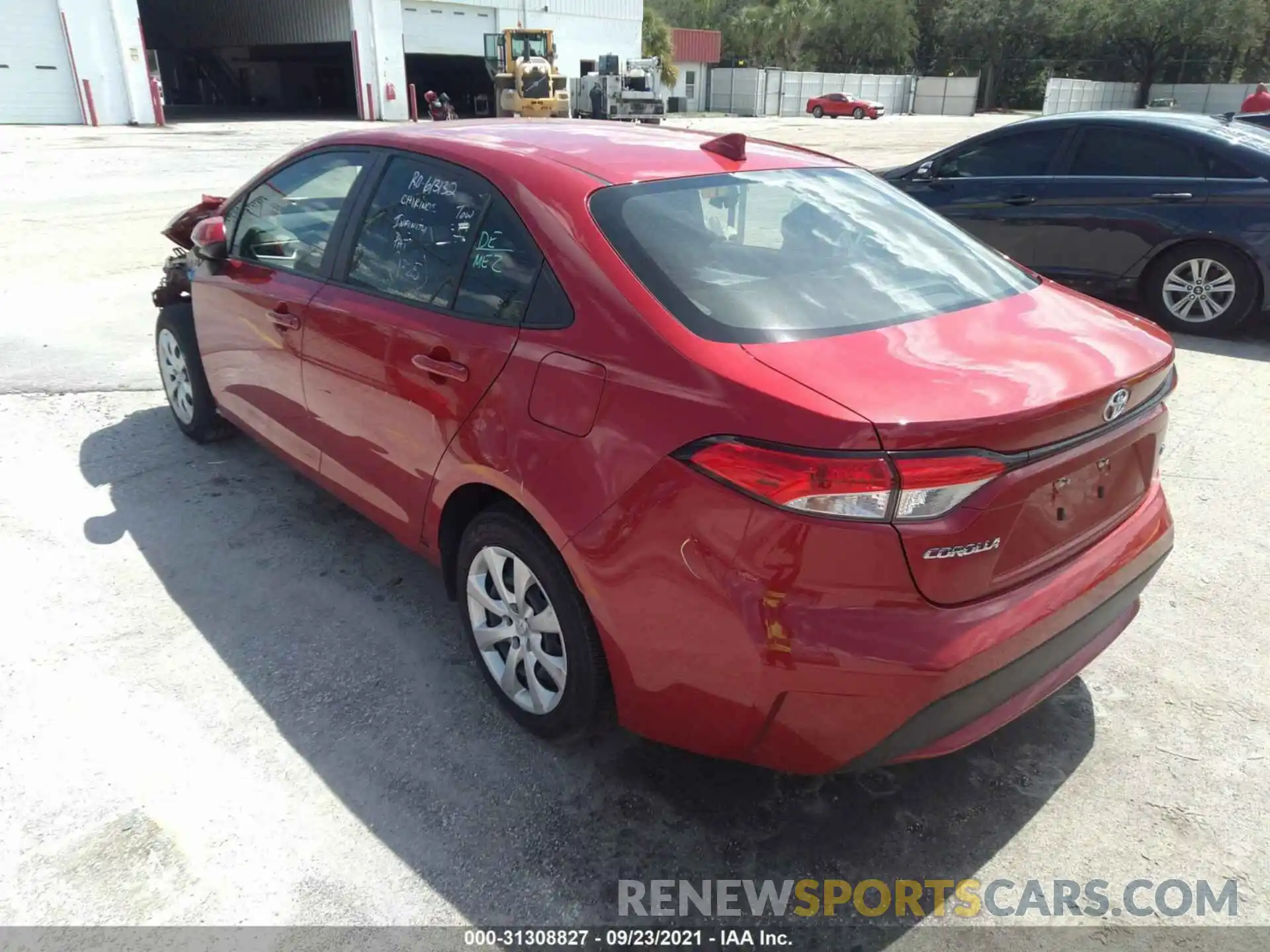 3 Photograph of a damaged car JTDEPMAE5MJ143416 TOYOTA COROLLA 2021