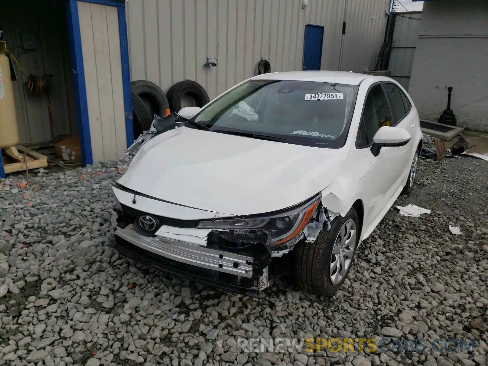 2 Photograph of a damaged car JTDEPMAE5MJ143738 TOYOTA COROLLA 2021