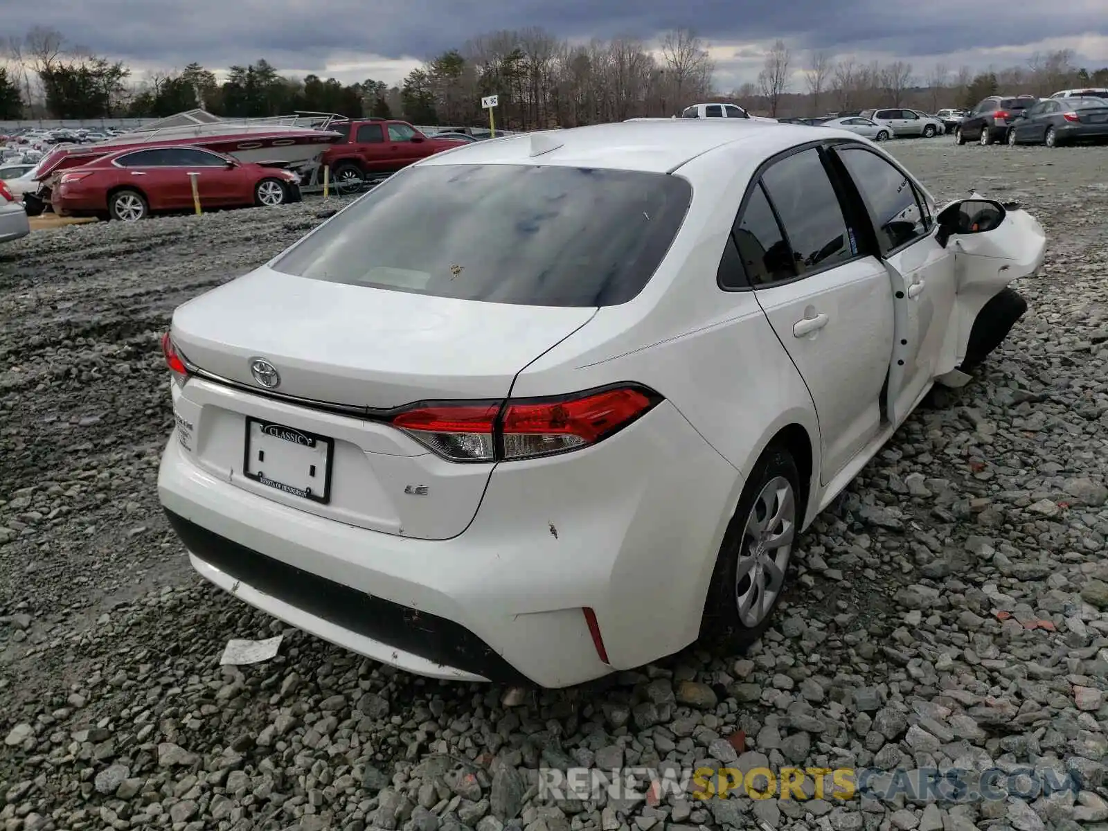 4 Photograph of a damaged car JTDEPMAE5MJ143738 TOYOTA COROLLA 2021