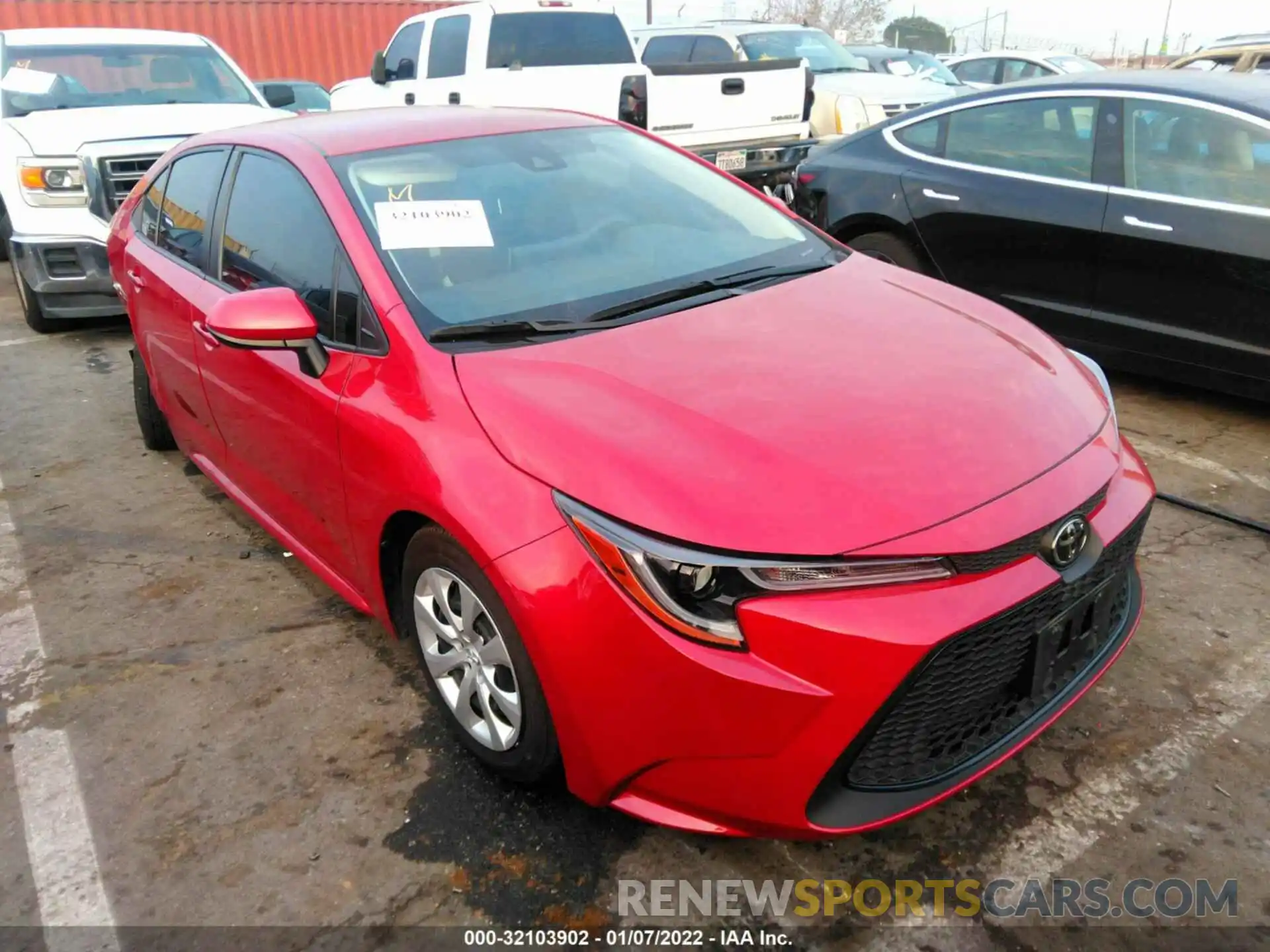 1 Photograph of a damaged car JTDEPMAE5MJ143898 TOYOTA COROLLA 2021