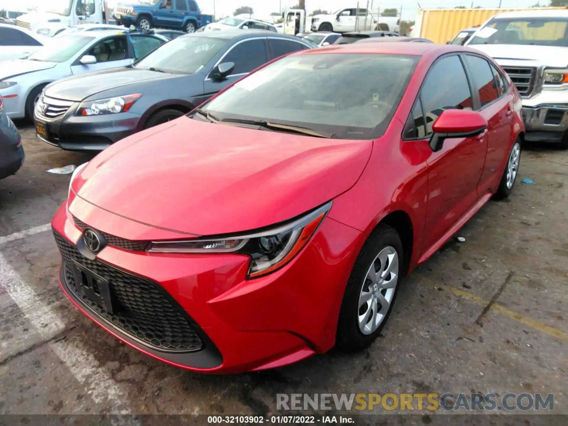 2 Photograph of a damaged car JTDEPMAE5MJ143898 TOYOTA COROLLA 2021