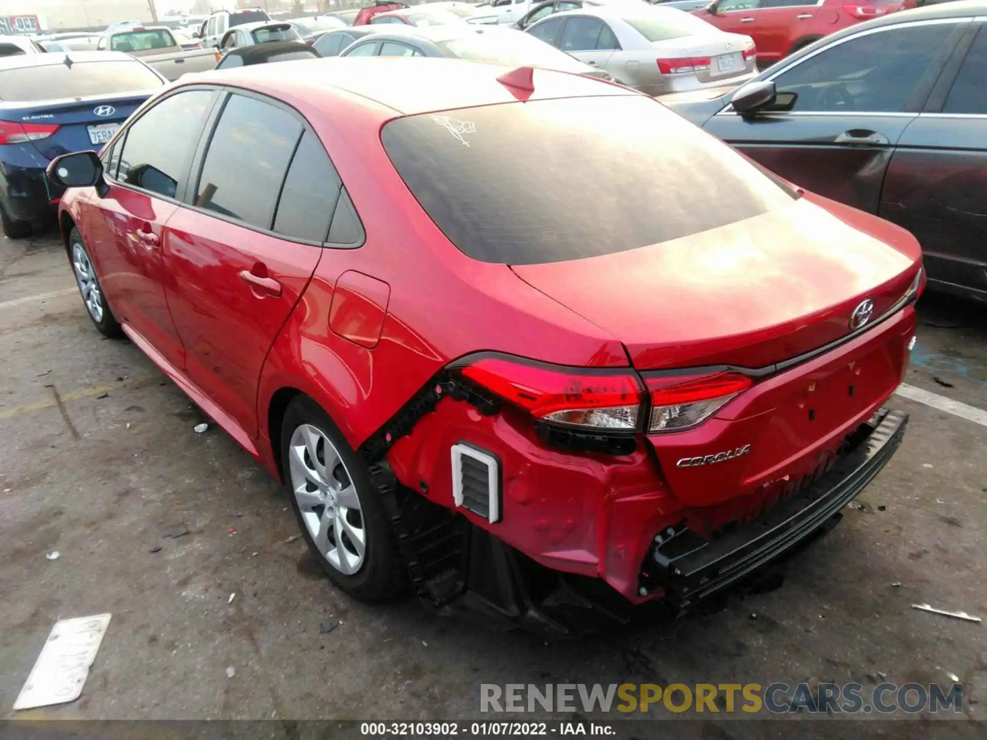 3 Photograph of a damaged car JTDEPMAE5MJ143898 TOYOTA COROLLA 2021