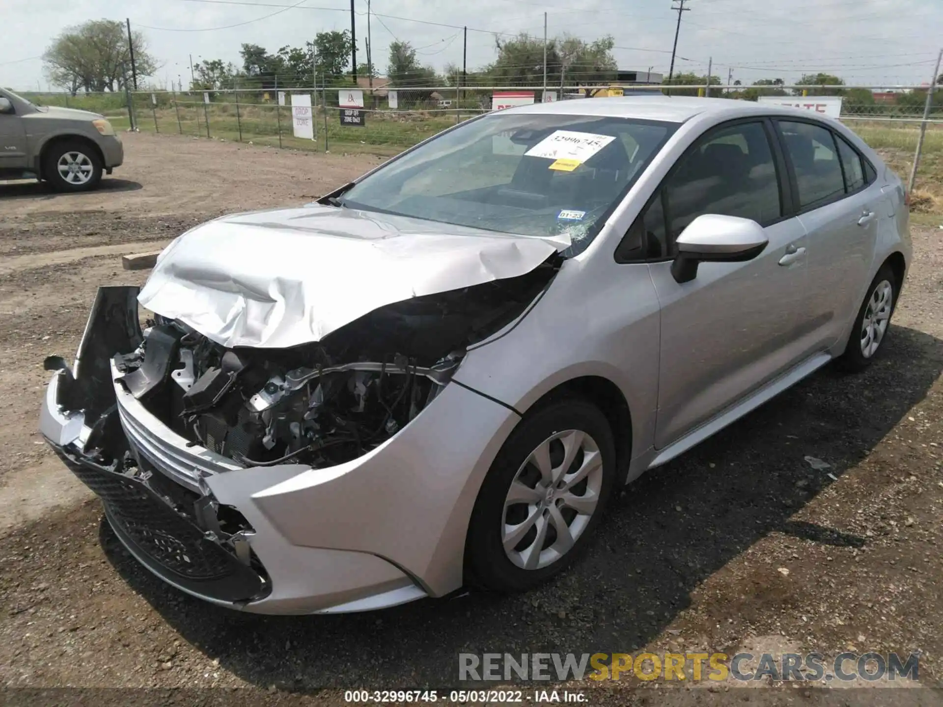 2 Photograph of a damaged car JTDEPMAE5MJ143948 TOYOTA COROLLA 2021