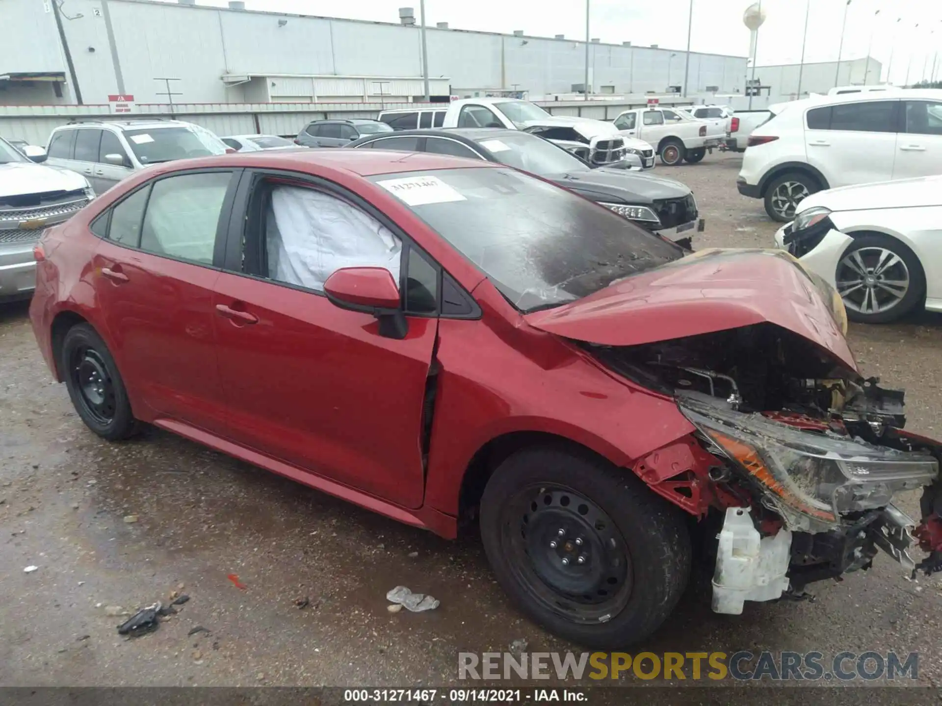 1 Photograph of a damaged car JTDEPMAE5MJ144470 TOYOTA COROLLA 2021