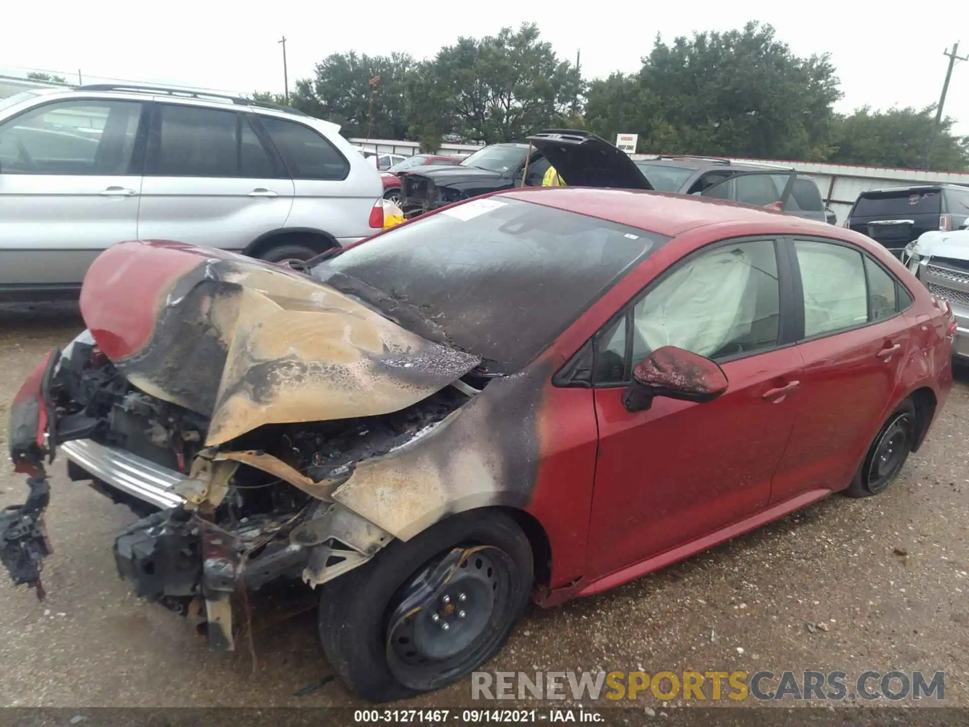 2 Photograph of a damaged car JTDEPMAE5MJ144470 TOYOTA COROLLA 2021