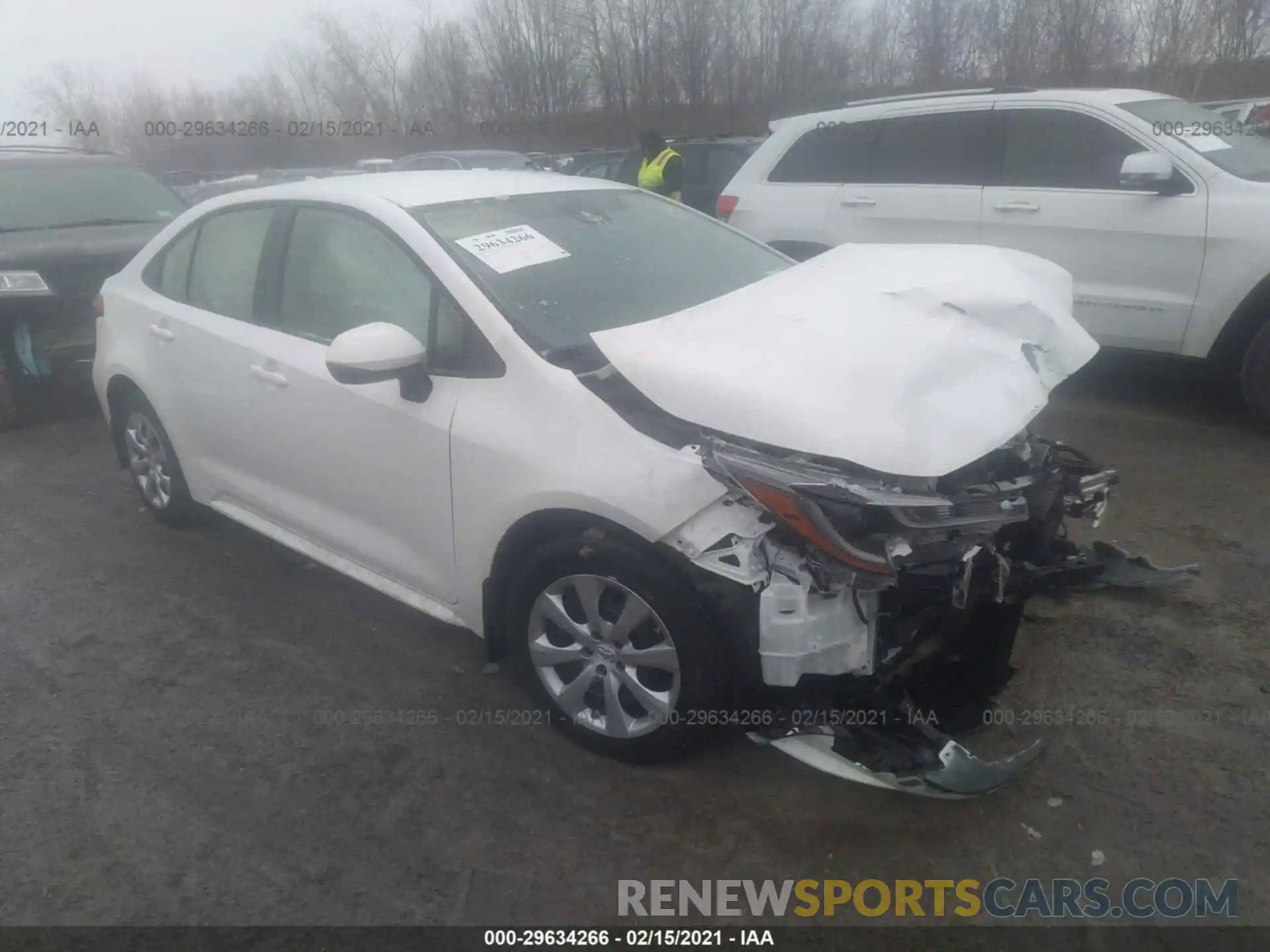 1 Photograph of a damaged car JTDEPMAE5MJ144582 TOYOTA COROLLA 2021