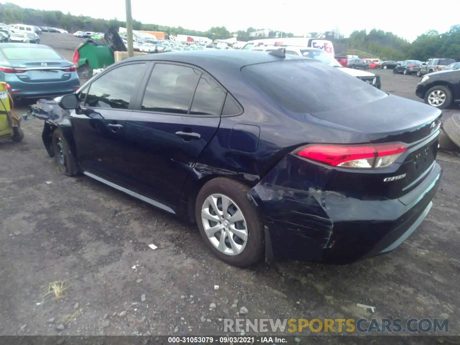 3 Photograph of a damaged car JTDEPMAE5MJ145358 TOYOTA COROLLA 2021