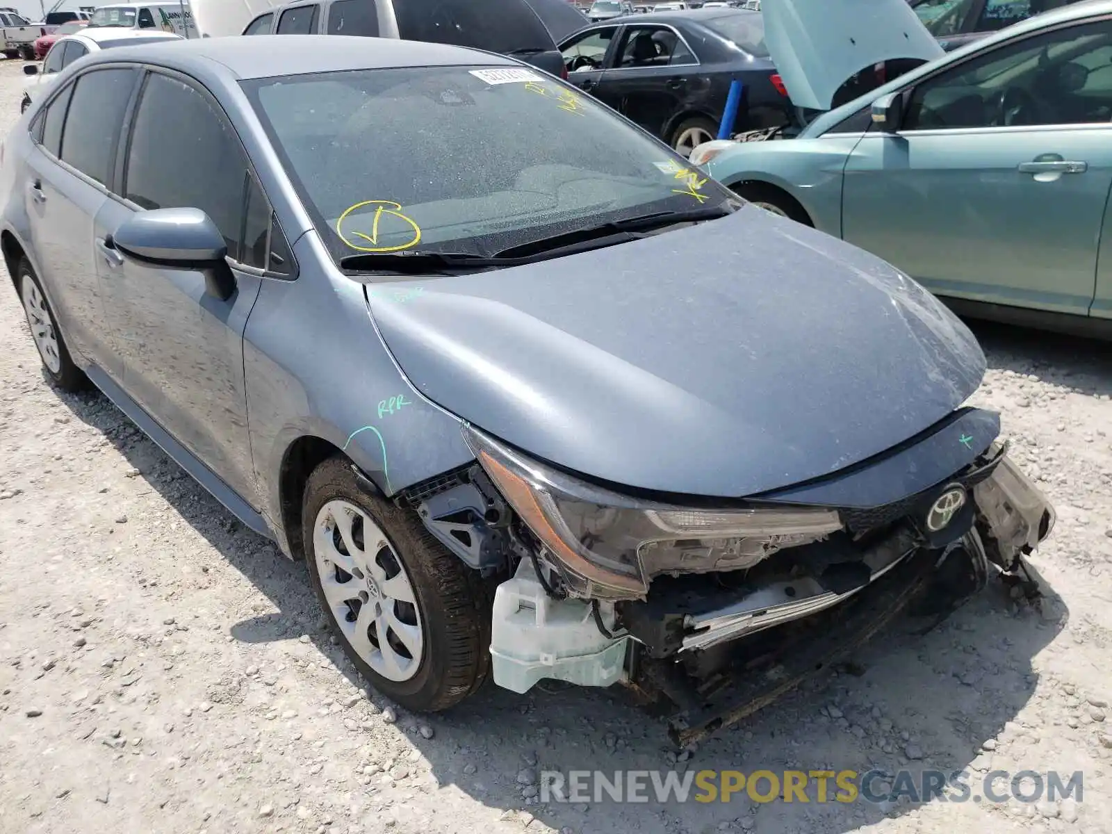 1 Photograph of a damaged car JTDEPMAE5MJ145859 TOYOTA COROLLA 2021