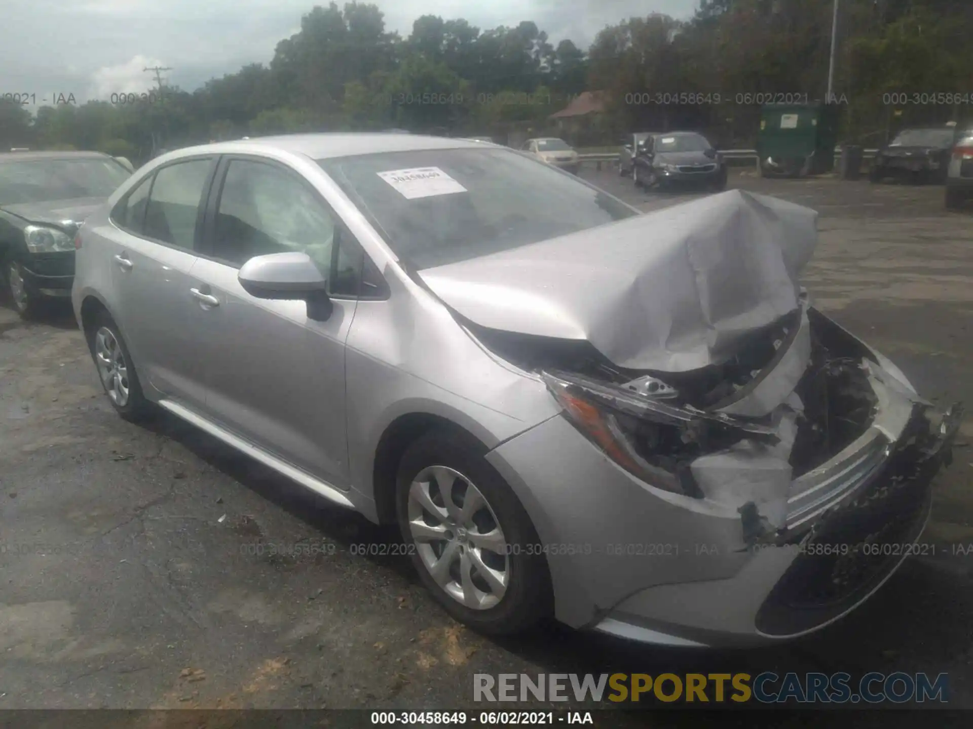 1 Photograph of a damaged car JTDEPMAE5MJ146865 TOYOTA COROLLA 2021