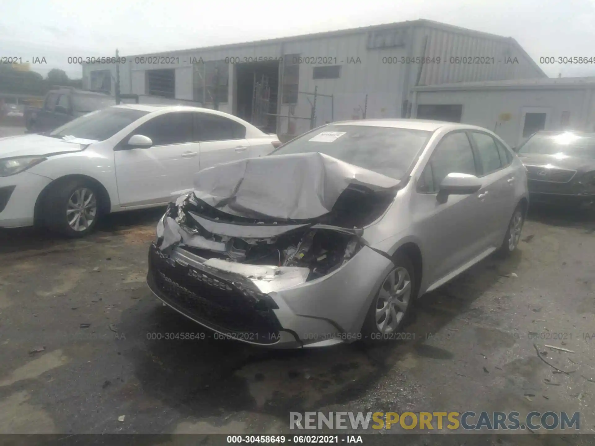 2 Photograph of a damaged car JTDEPMAE5MJ146865 TOYOTA COROLLA 2021