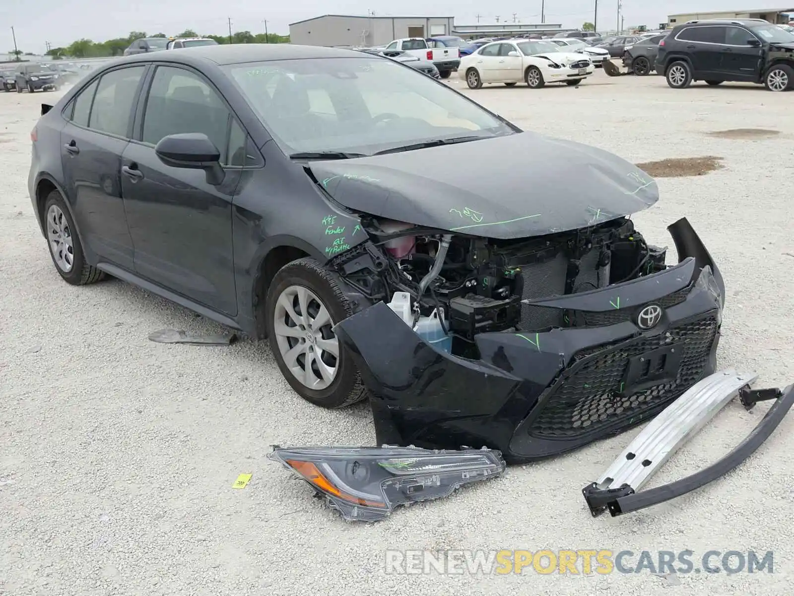 1 Photograph of a damaged car JTDEPMAE5MJ148860 TOYOTA COROLLA 2021