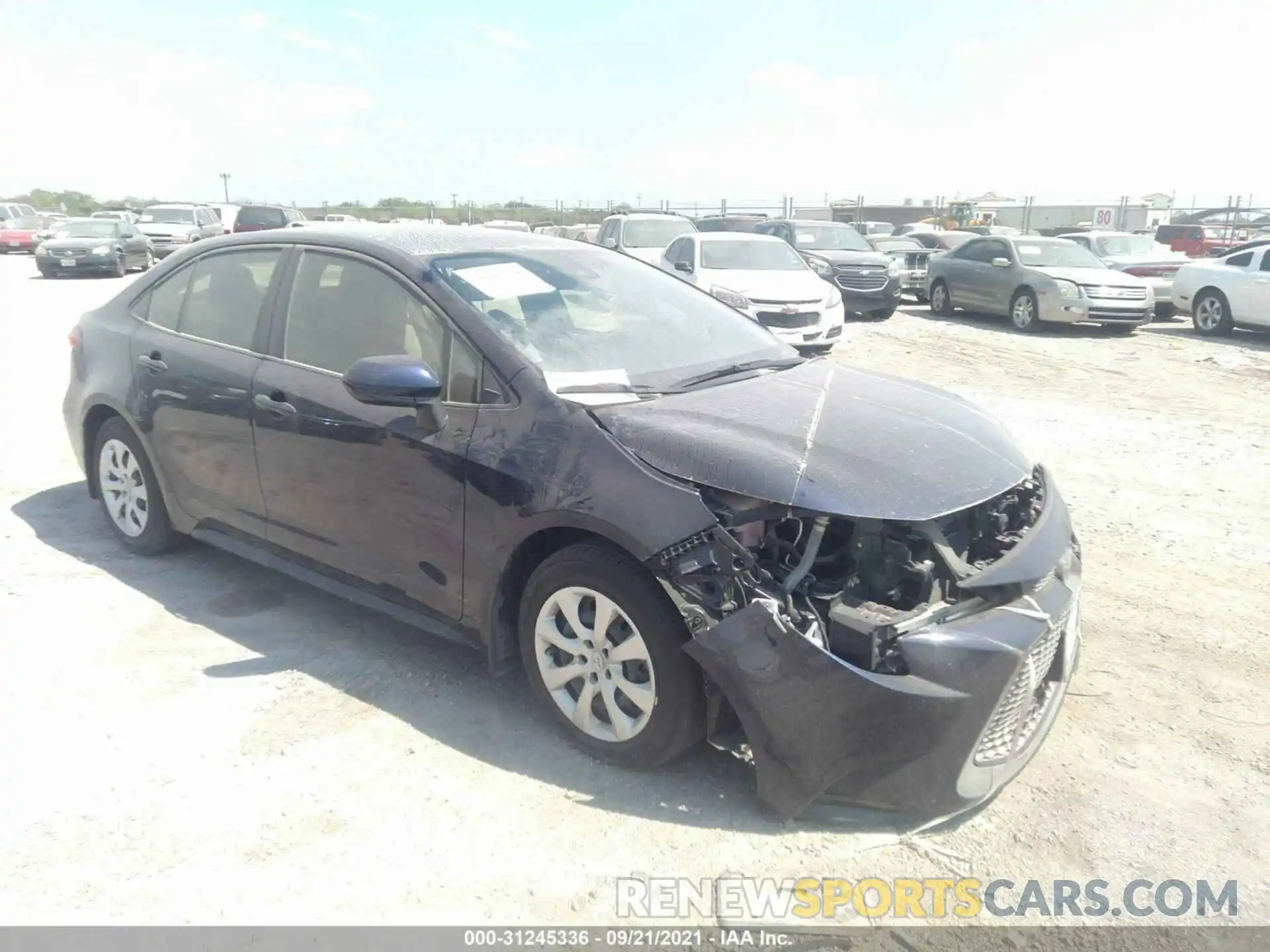 1 Photograph of a damaged car JTDEPMAE5MJ149605 TOYOTA COROLLA 2021