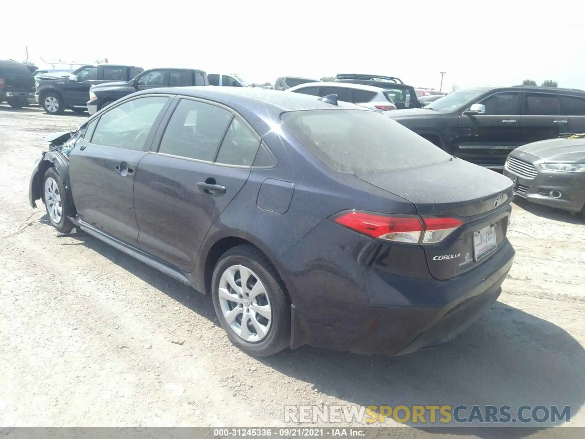 3 Photograph of a damaged car JTDEPMAE5MJ149605 TOYOTA COROLLA 2021