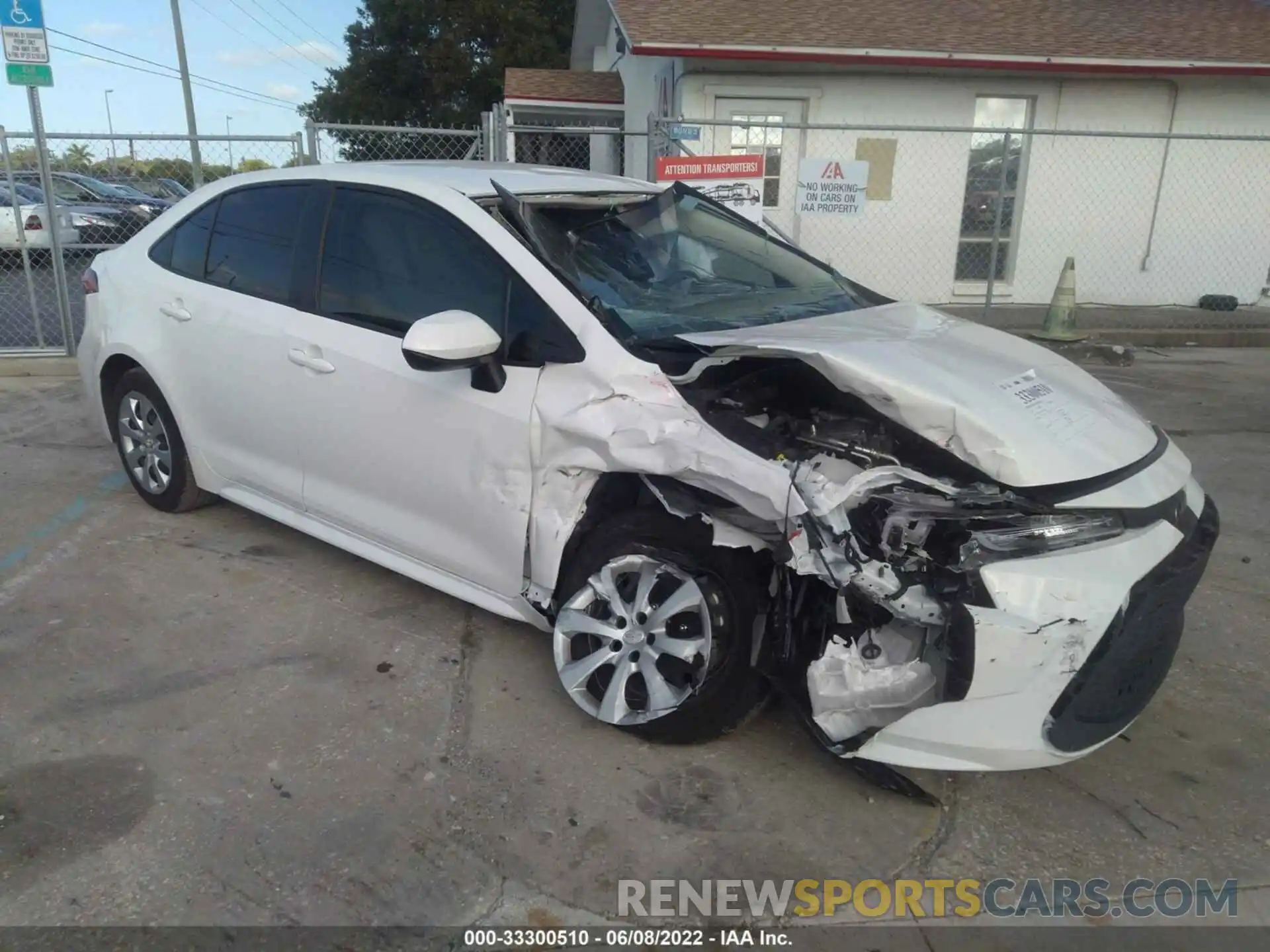 1 Photograph of a damaged car JTDEPMAE5MJ150625 TOYOTA COROLLA 2021