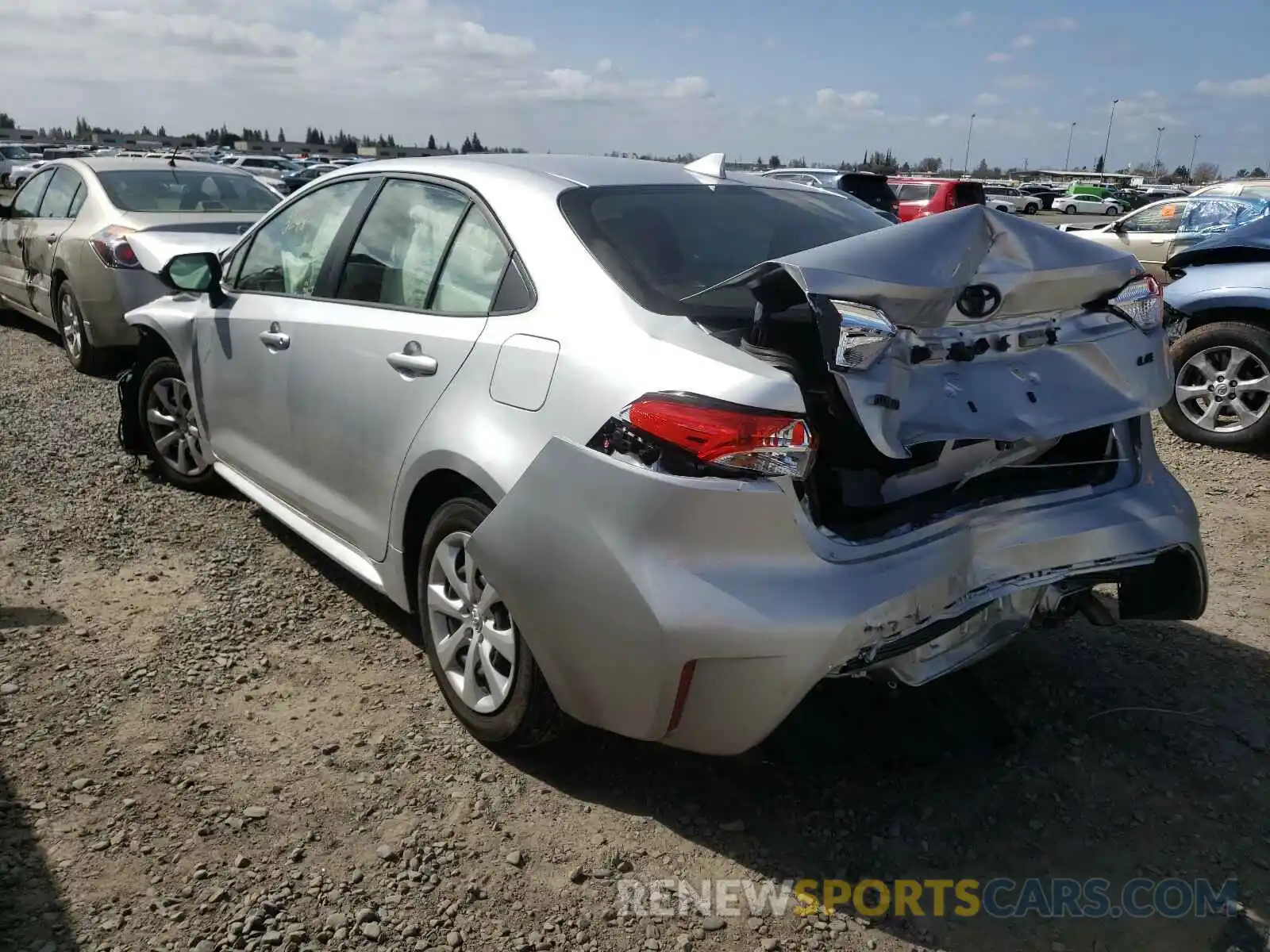 3 Photograph of a damaged car JTDEPMAE5MJ150916 TOYOTA COROLLA 2021