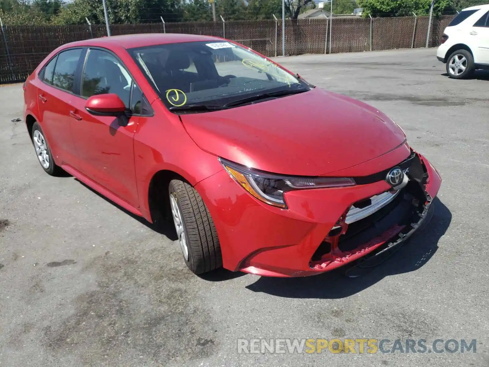 1 Photograph of a damaged car JTDEPMAE5MJ150981 TOYOTA COROLLA 2021