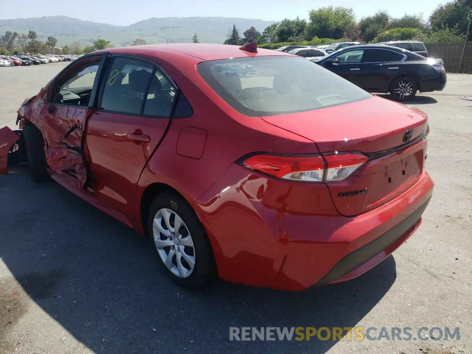 3 Photograph of a damaged car JTDEPMAE5MJ150981 TOYOTA COROLLA 2021