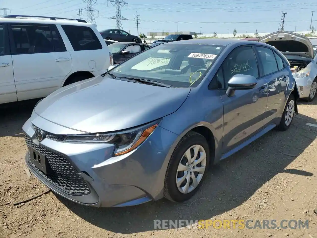 2 Photograph of a damaged car JTDEPMAE5MJ151029 TOYOTA COROLLA 2021