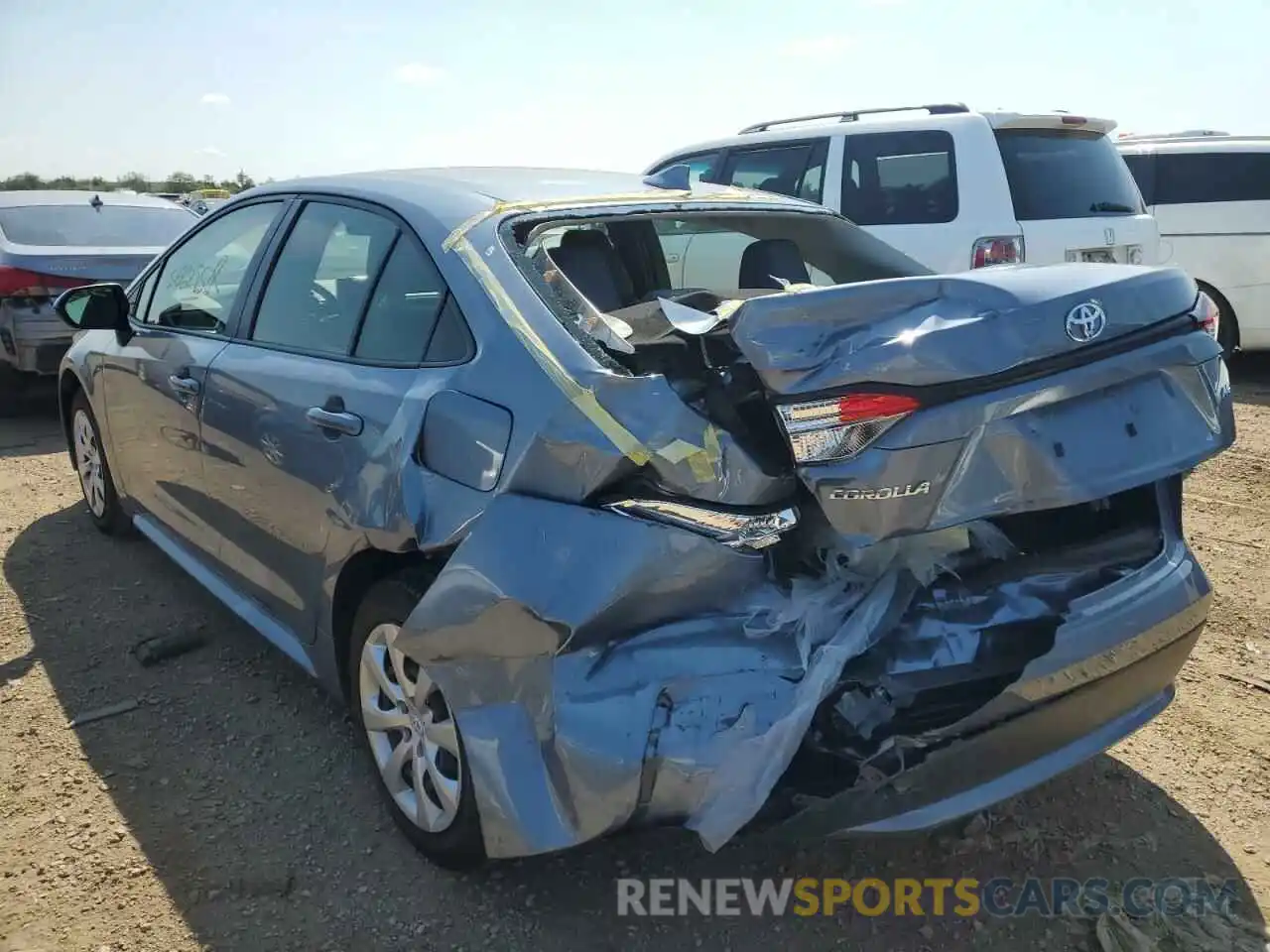 3 Photograph of a damaged car JTDEPMAE5MJ151029 TOYOTA COROLLA 2021