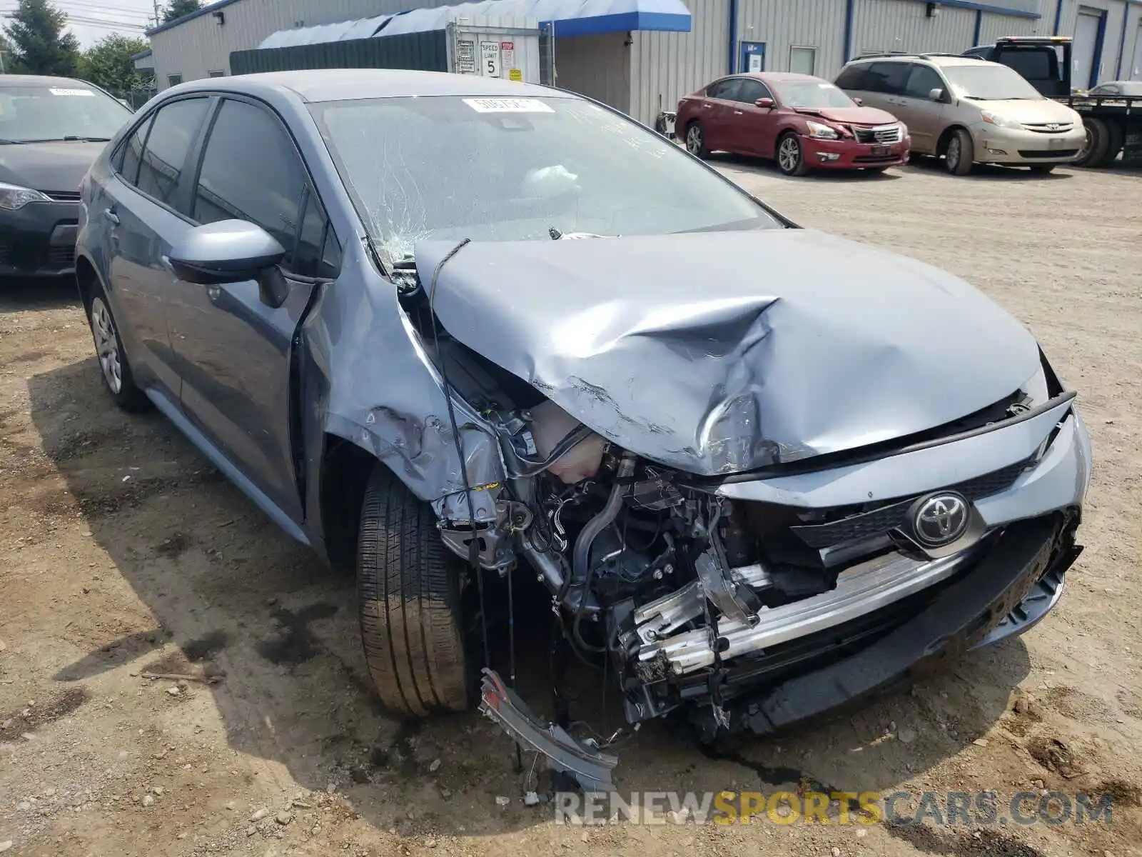 1 Photograph of a damaged car JTDEPMAE5MJ151693 TOYOTA COROLLA 2021