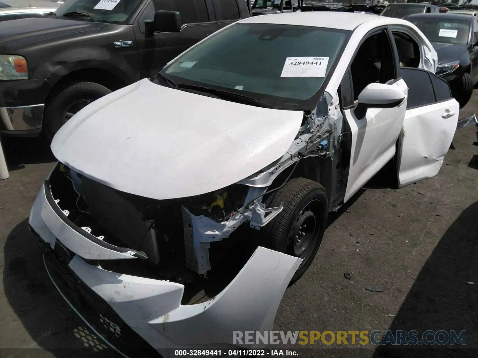 2 Photograph of a damaged car JTDEPMAE5MJ152911 TOYOTA COROLLA 2021