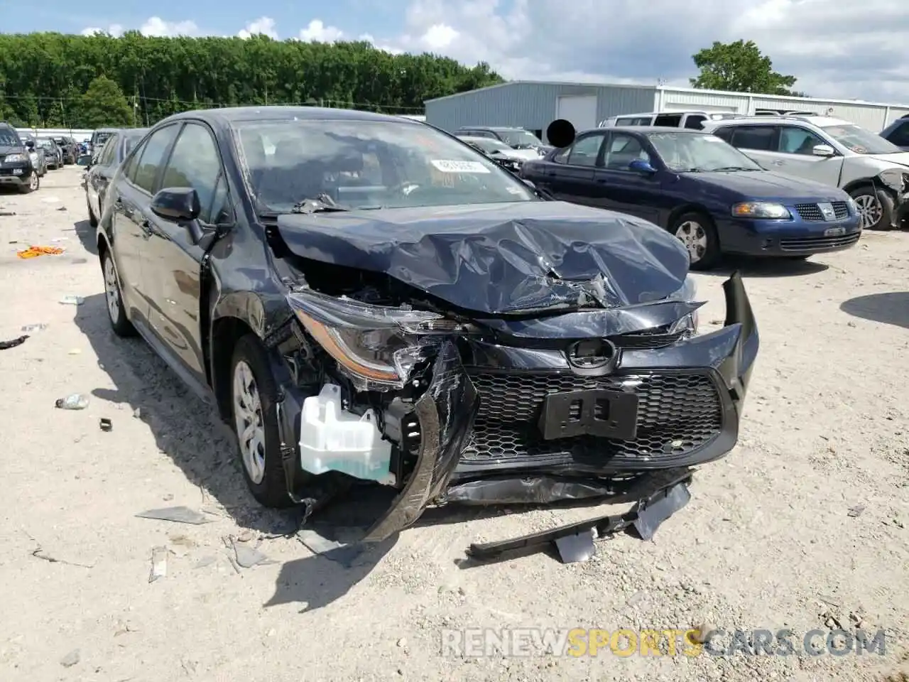 1 Photograph of a damaged car JTDEPMAE5MJ154044 TOYOTA COROLLA 2021