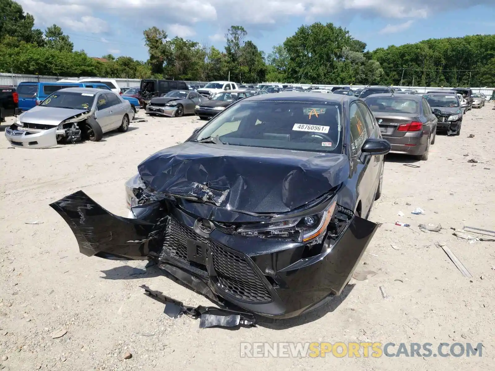 2 Photograph of a damaged car JTDEPMAE5MJ154044 TOYOTA COROLLA 2021